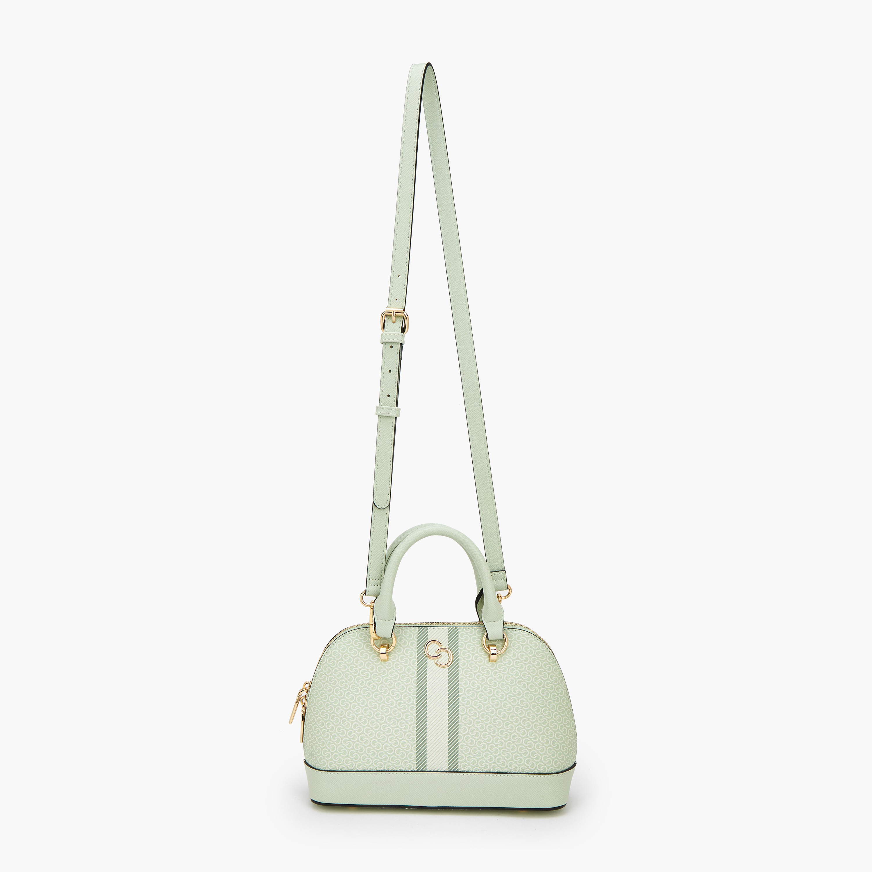 شنطة قبة بمقبض مزدوج وطبعات مونوجرام من سيليست-women-bagsandwallets-handbags-image-3