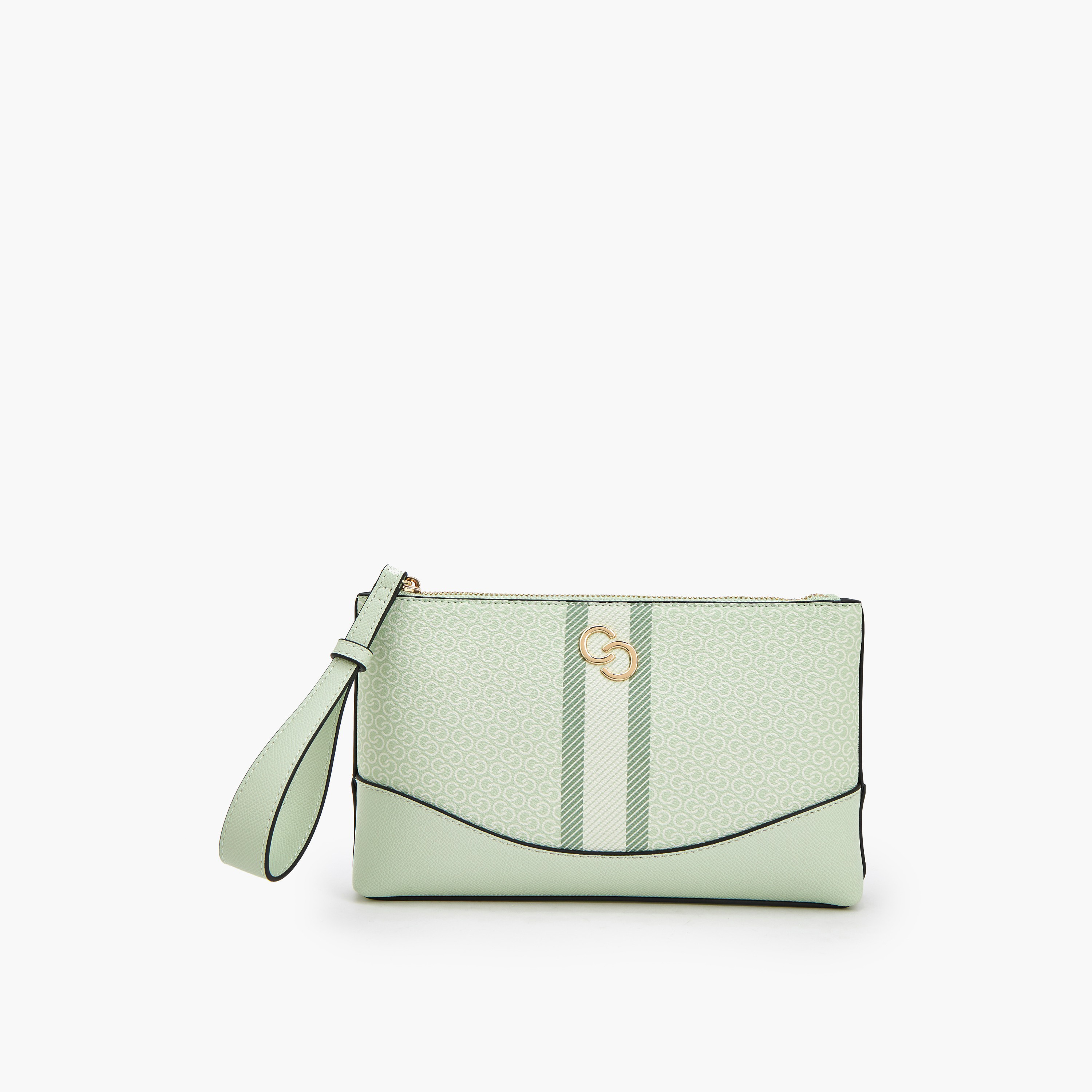 Celeste Monogram Print Clutch with Zip Closure-women-bagsandwallets-handbags-image-2
