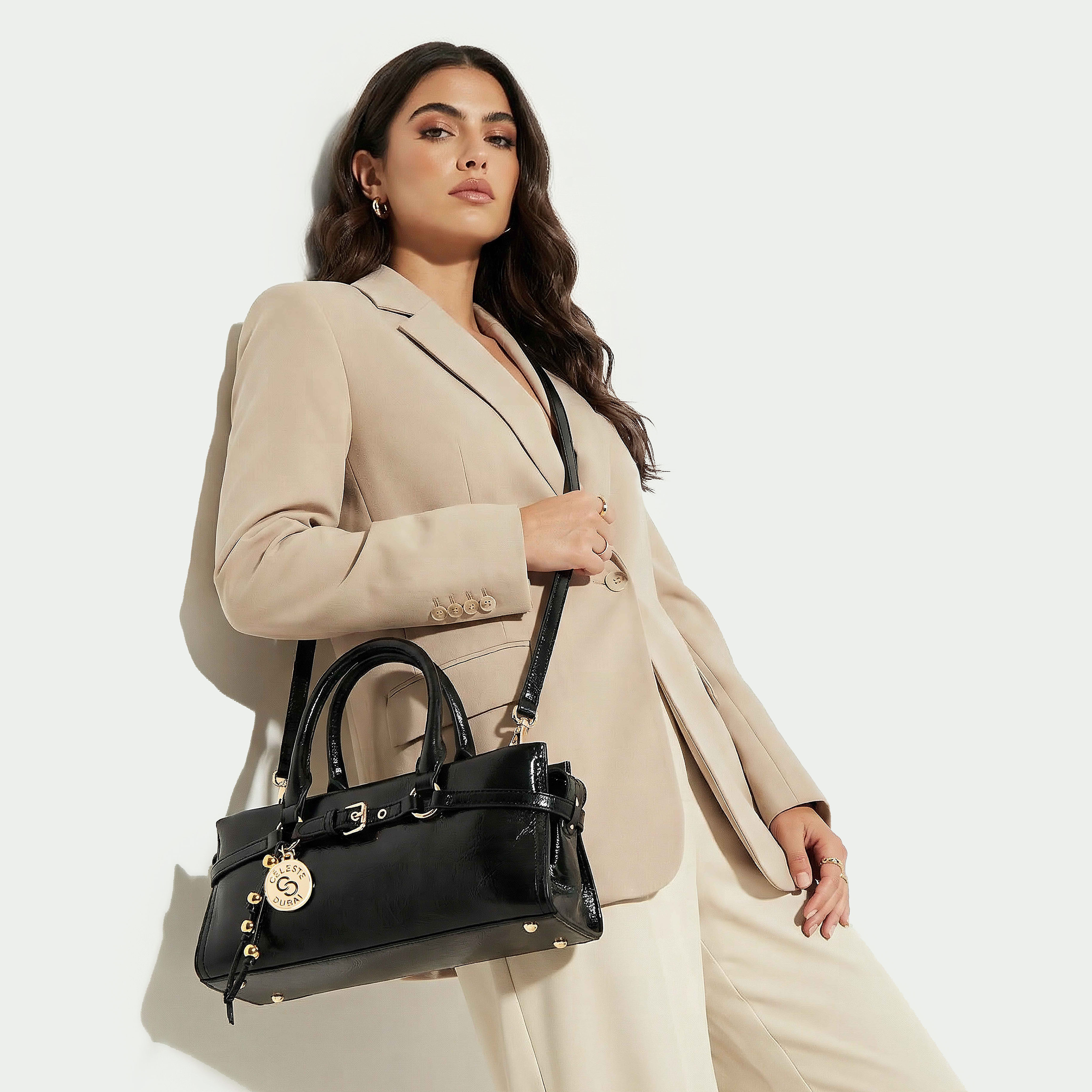 شنطة توتي بتفاصيل إبزيم ومقابض مزدوج من سيليست-women-bagsandwallets-handbags-image-2