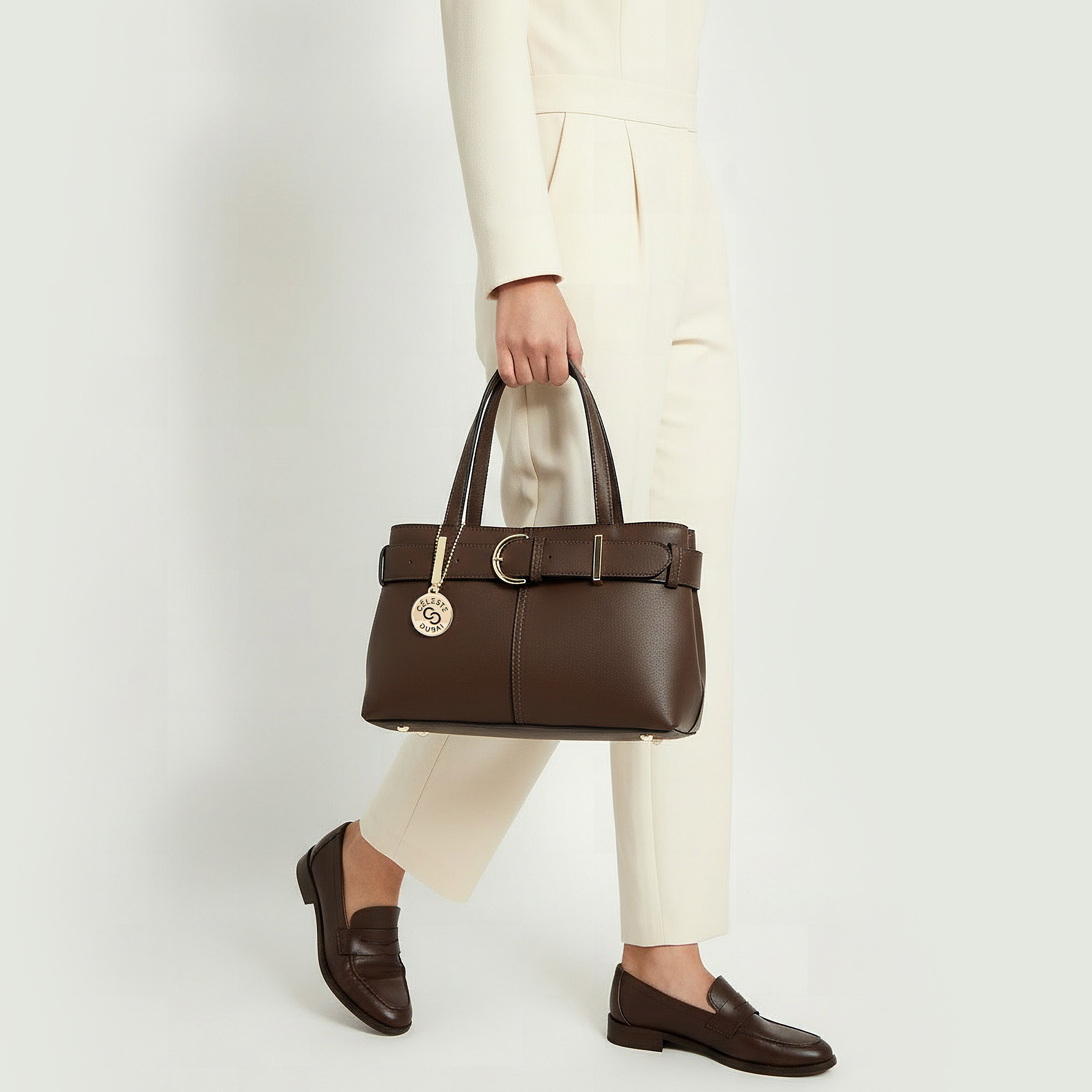 شنطة توتي بتفاصيل إبزيم ومقبض مزدوج من سيليست-women-bagsandwallets-handbags-image-2
