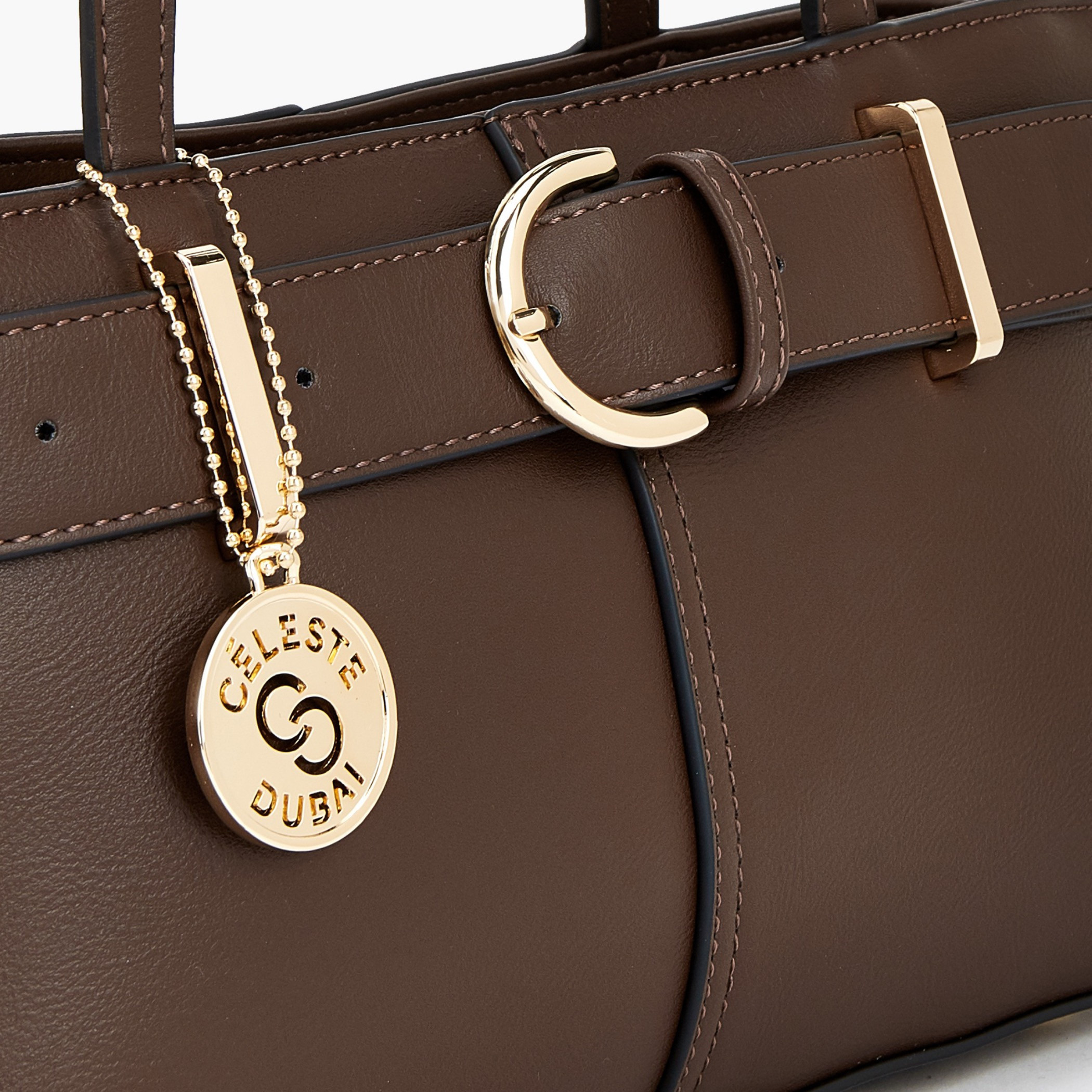 شنطة توتي بتفاصيل إبزيم ومقبض مزدوج من سيليست-women-bagsandwallets-handbags-image-5