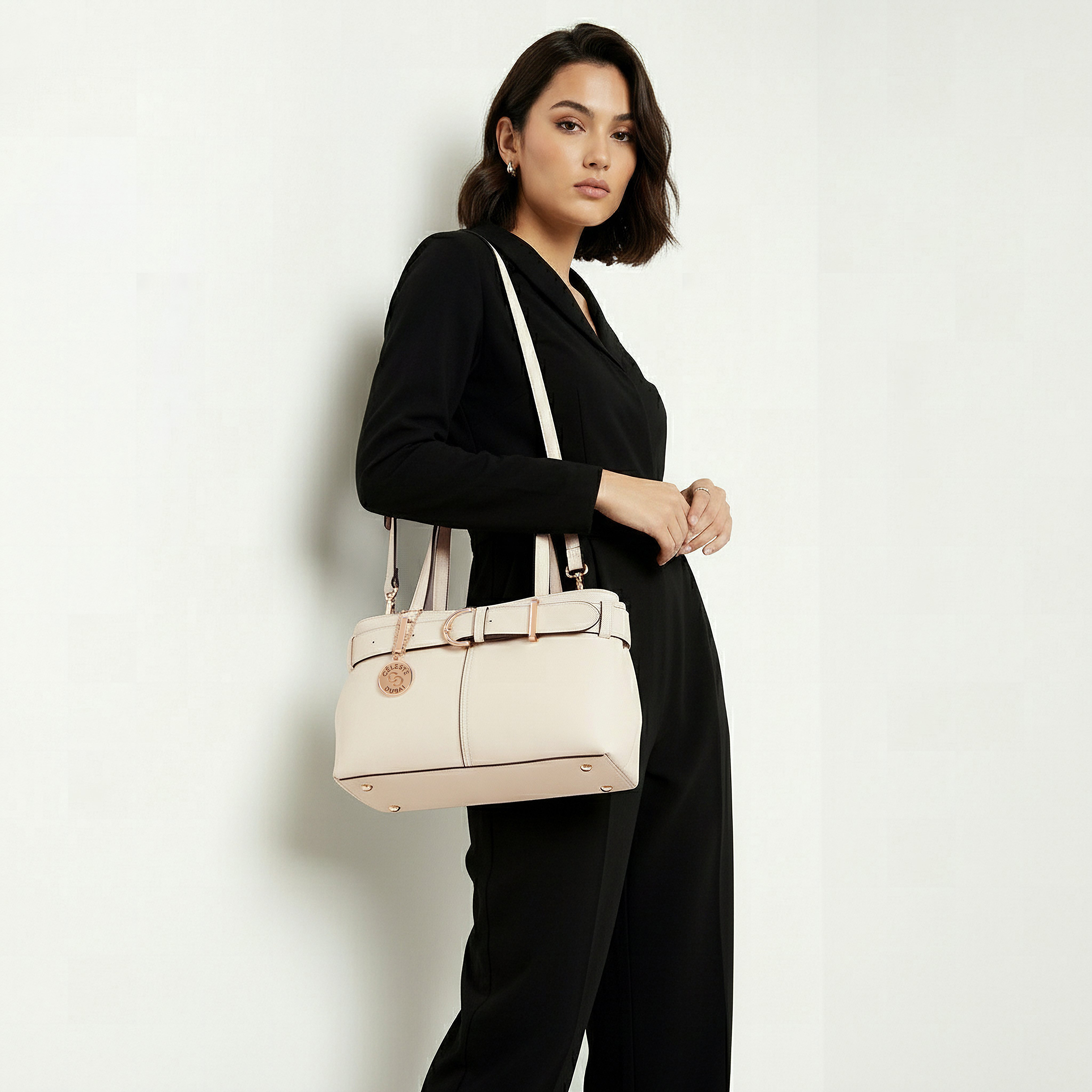 شنطة توتي بتفاصيل إبزيم ومقبض مزدوج من سيليست-women-bagsandwallets-handbags-image-8