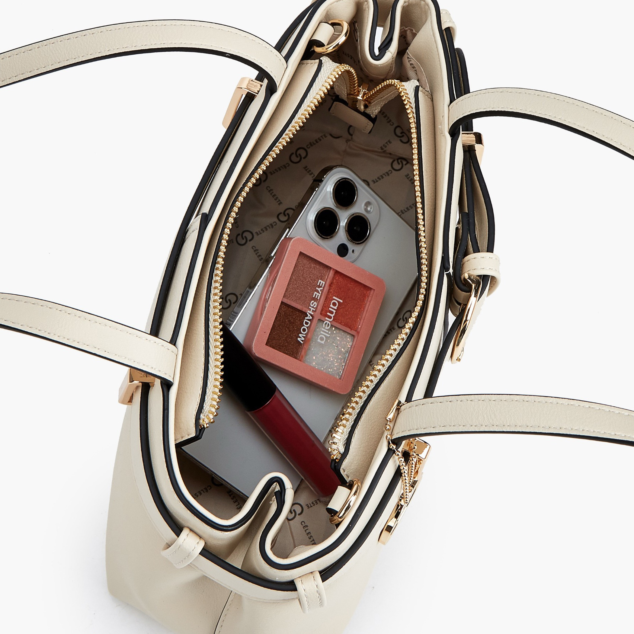 شنطة توتي بتفاصيل إبزيم ومقبض مزدوج من سيليست-women-bagsandwallets-handbags-image-9