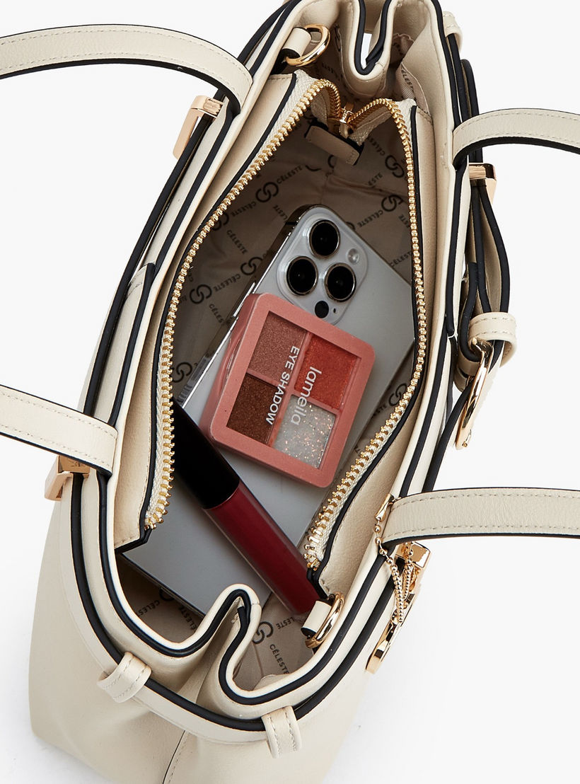 شنطة توتي بتفاصيل إبزيم ومقبض مزدوج من سيليست-women-bagsandwallets-handbags-image-9