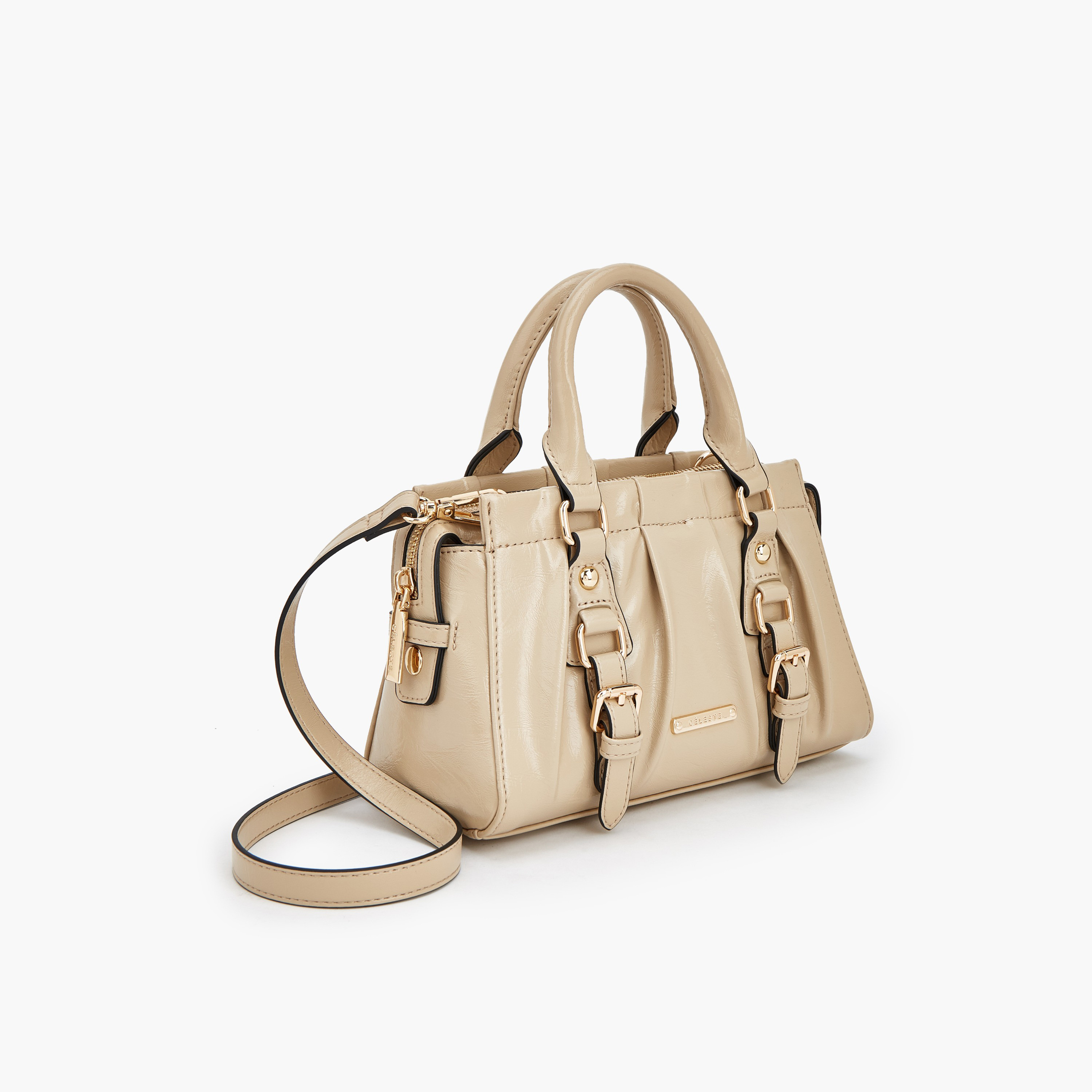 شنطة توتي بتفاصيل إبزيم ومقبض مزدوج من سيليست-women-bagsandwallets-handbags-image-4