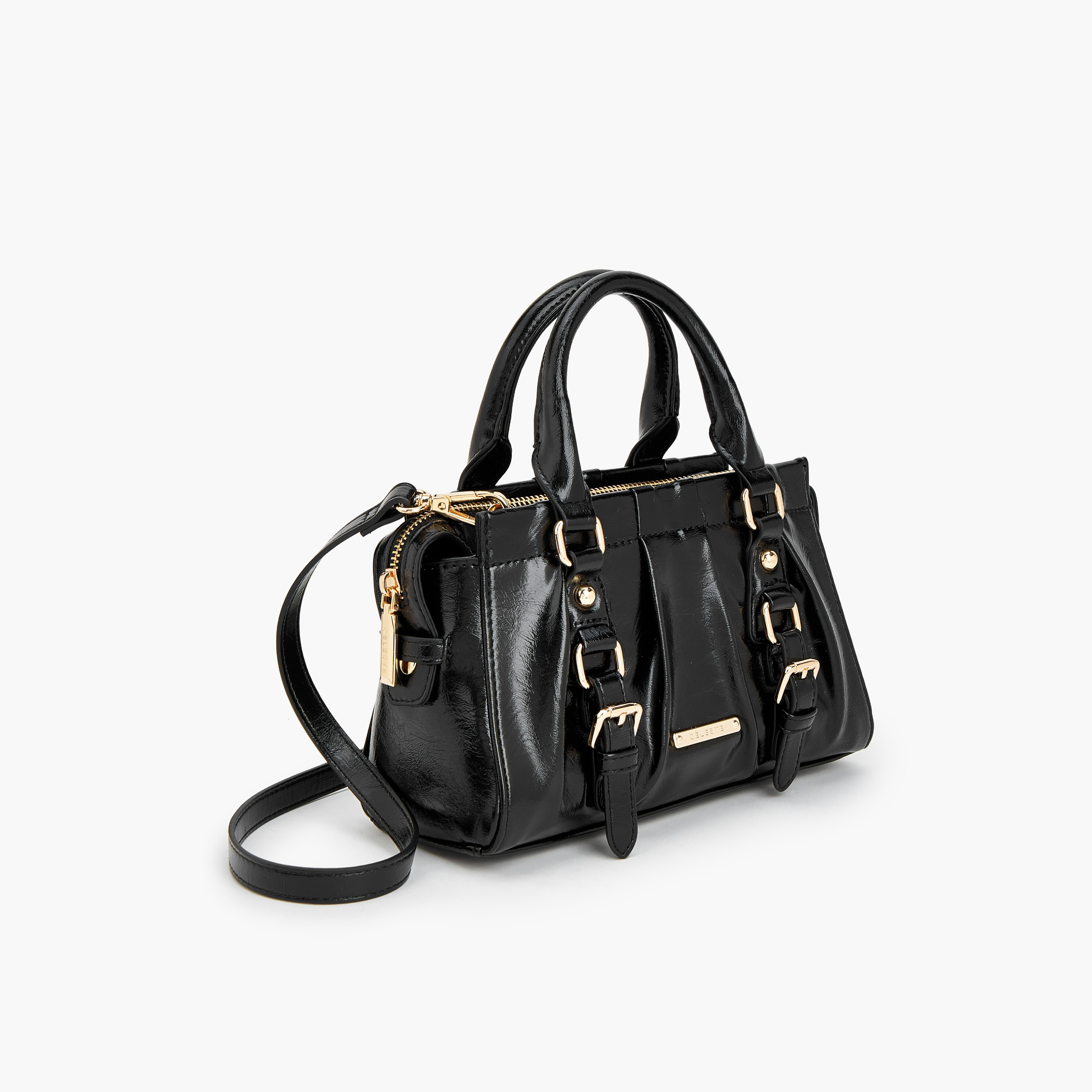 شنطة توتي بتفاصيل إبزيم ومقبض مزدوج من سيليست-women-bagsandwallets-handbags-image-4