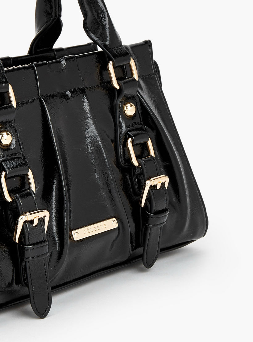 شنطة توتي بتفاصيل إبزيم ومقبض مزدوج من سيليست-women-bagsandwallets-handbags-image-5