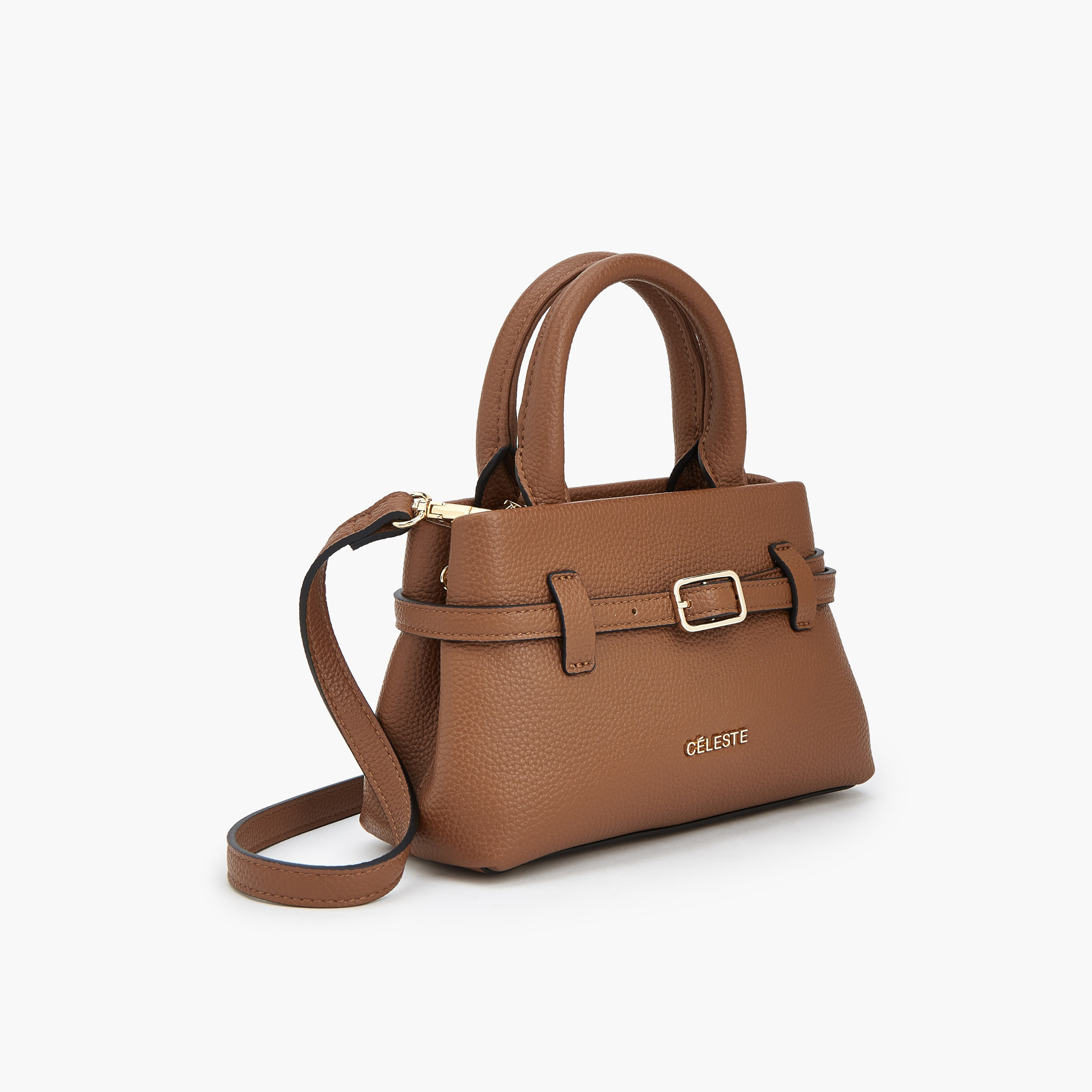 شنطة توتي بتفاصيل إبزيم ومقبض مزدوج من سيليست-women-bagsandwallets-handbags-image-4