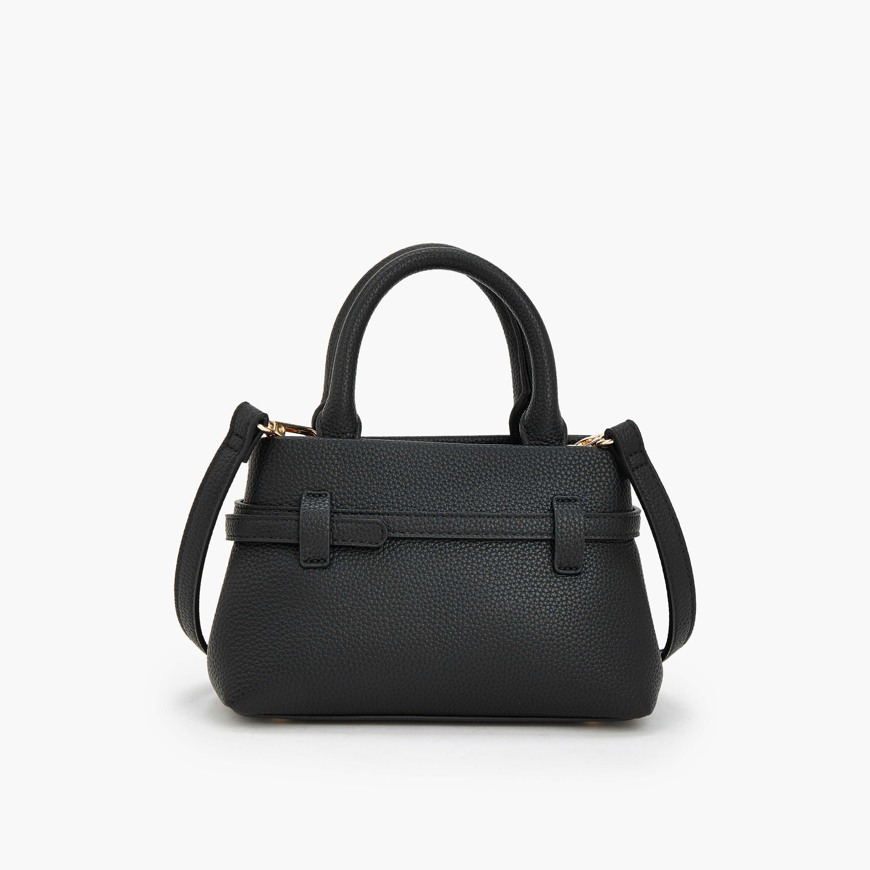 Celeste Buckle Detail Tote Bag with Double Handle-women-bagsandwallets-handbags-image-6