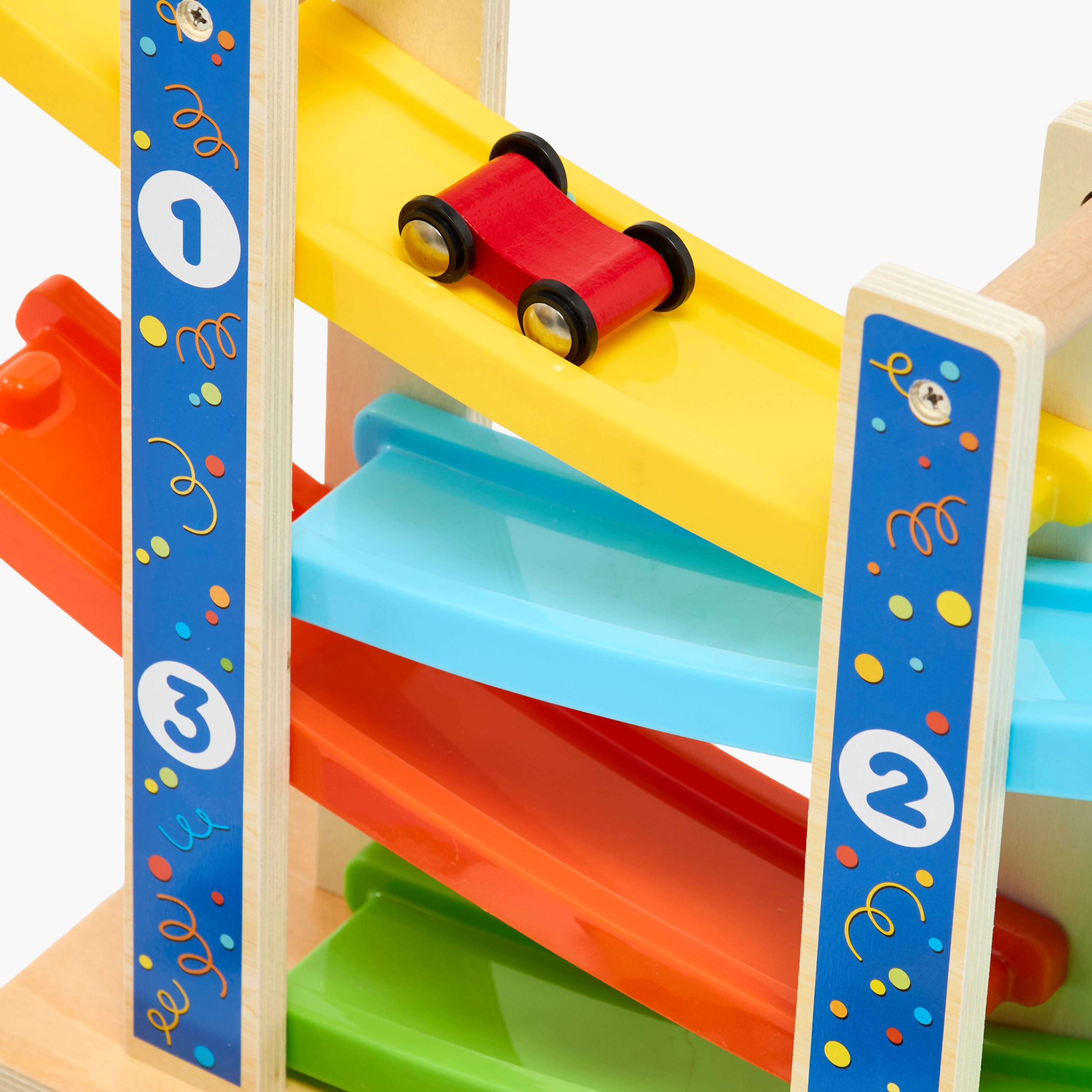 مجموعة ألعاب مسار السيارات الخشبية من جونيورز-toys-playvehicles-vehicleplaysets-image-6