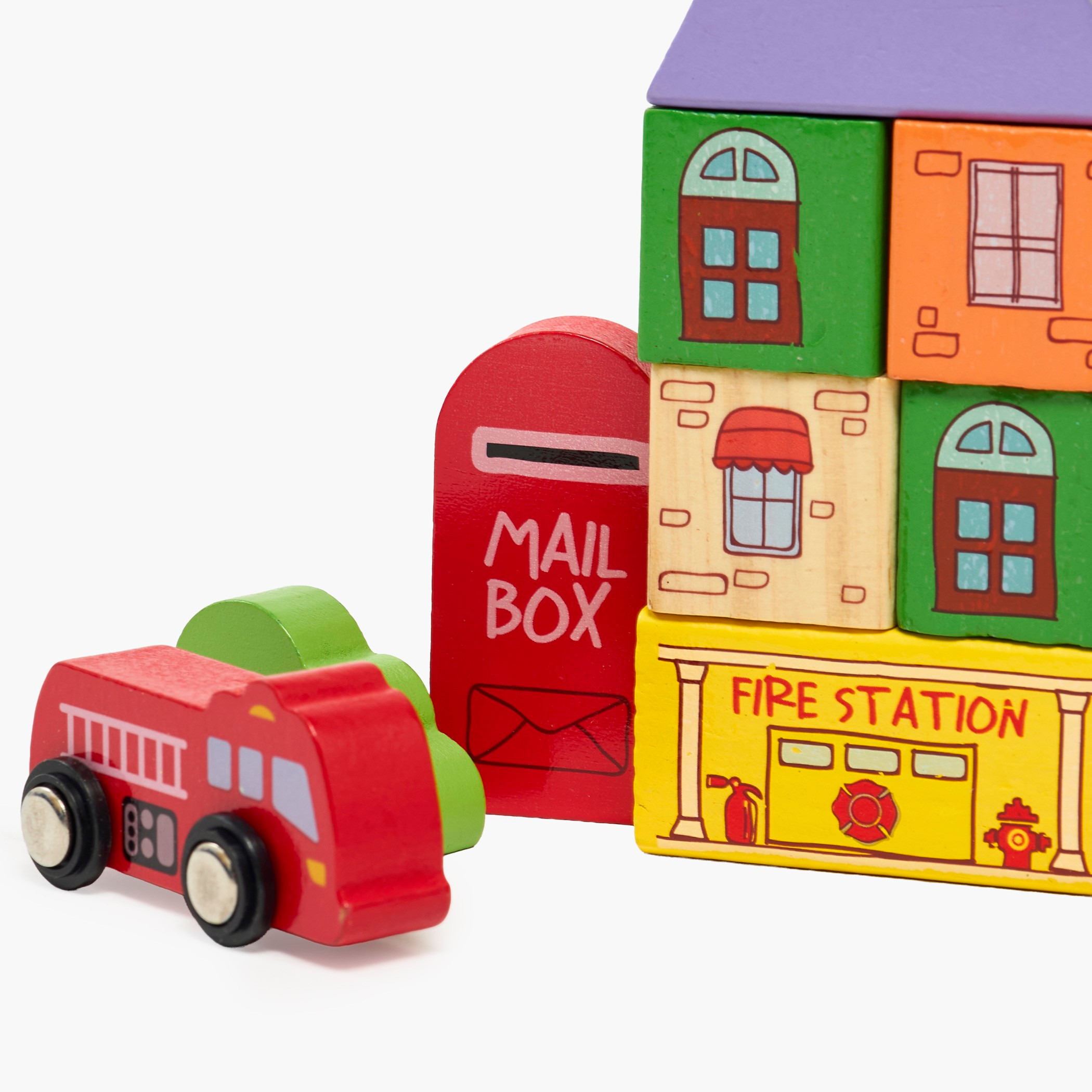 Juniors 40-Piece Wooden City Building Blocks Playset-toys-buildingblocks-blocks-image-6