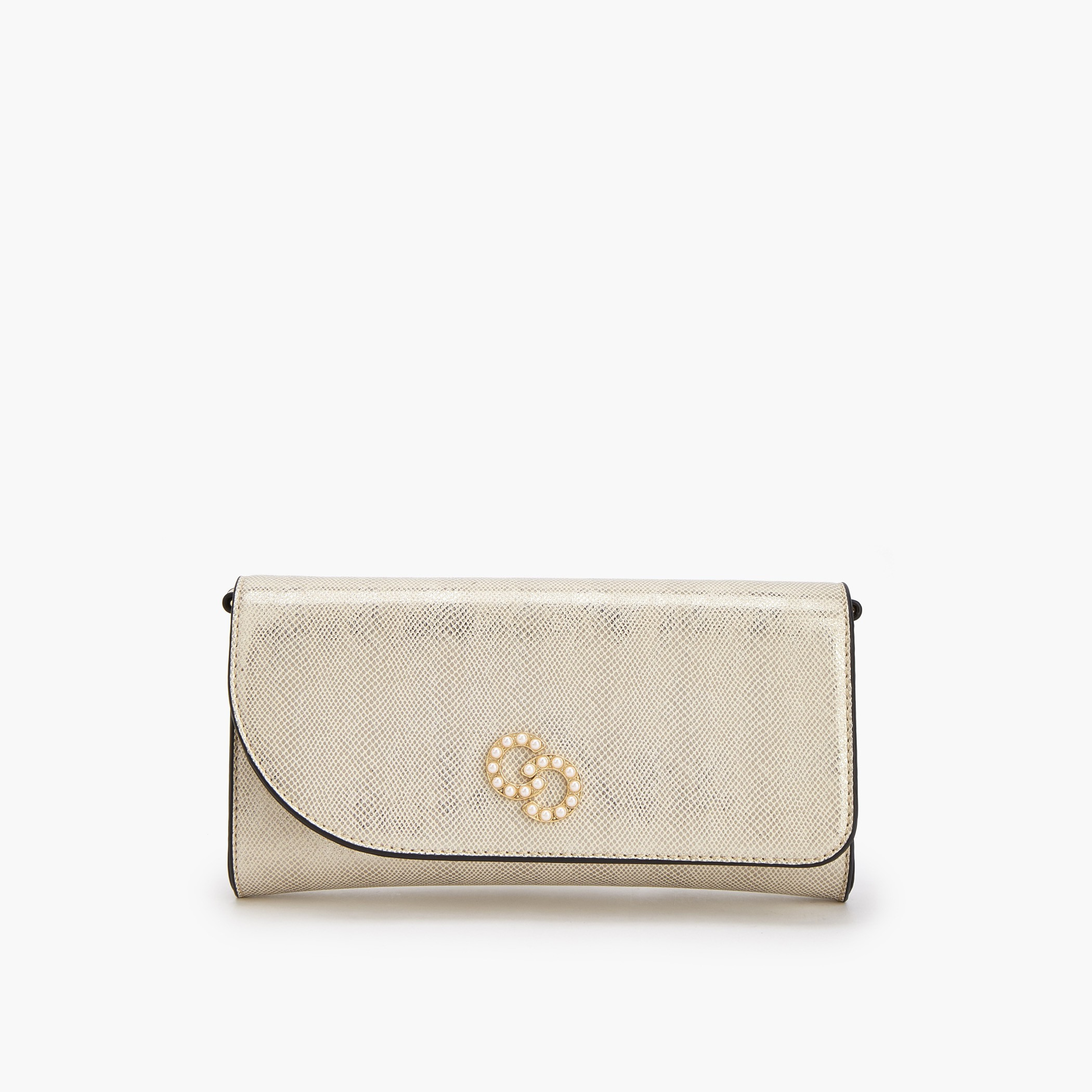 شنطة كروس بودي بارزة الملمس بحزام سلسلة قابل للفصل من سيليست-women-bagsandwallets-handbags-image-1