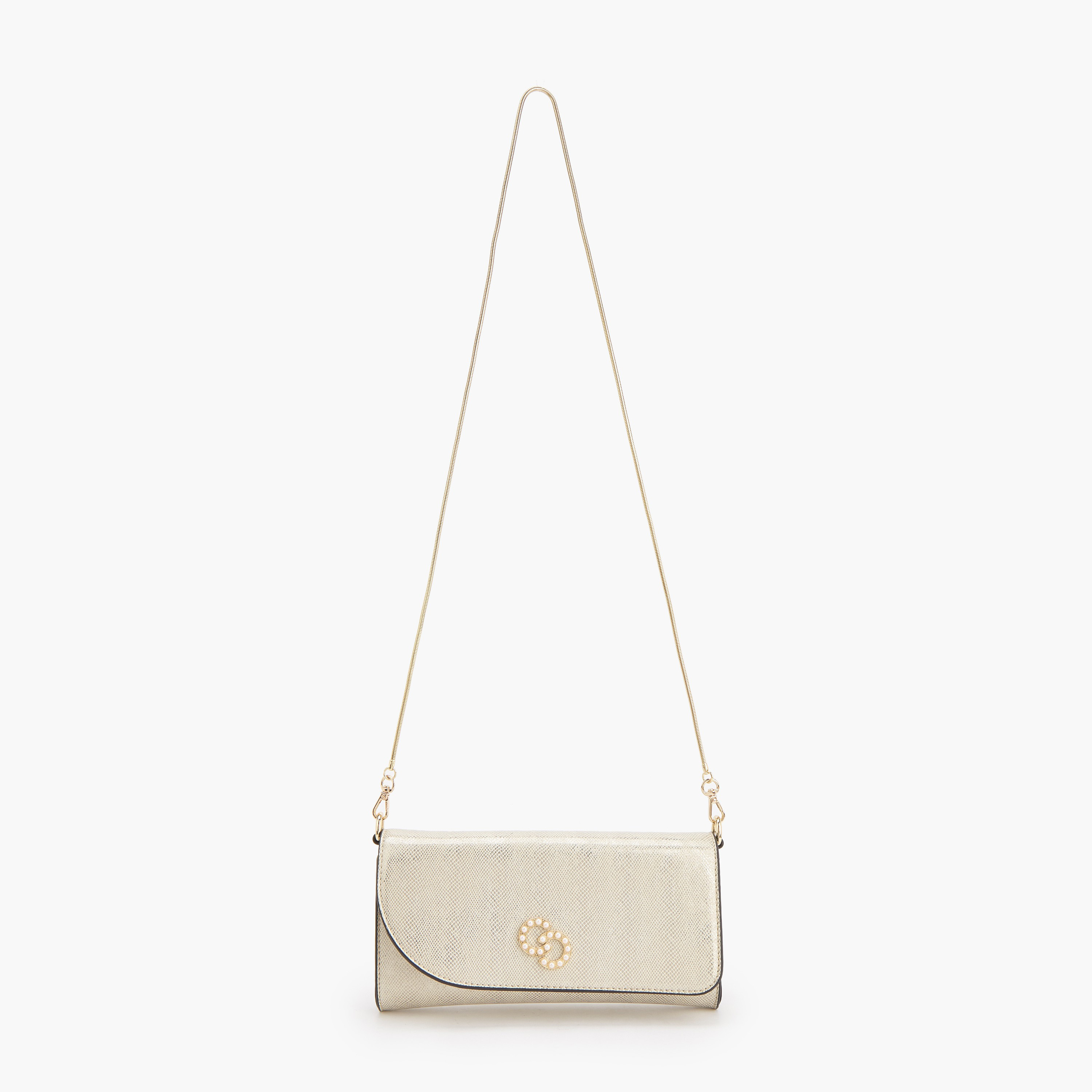 شنطة كروس بودي بارزة الملمس بحزام سلسلة قابل للفصل من سيليست-women-bagsandwallets-handbags-image-2