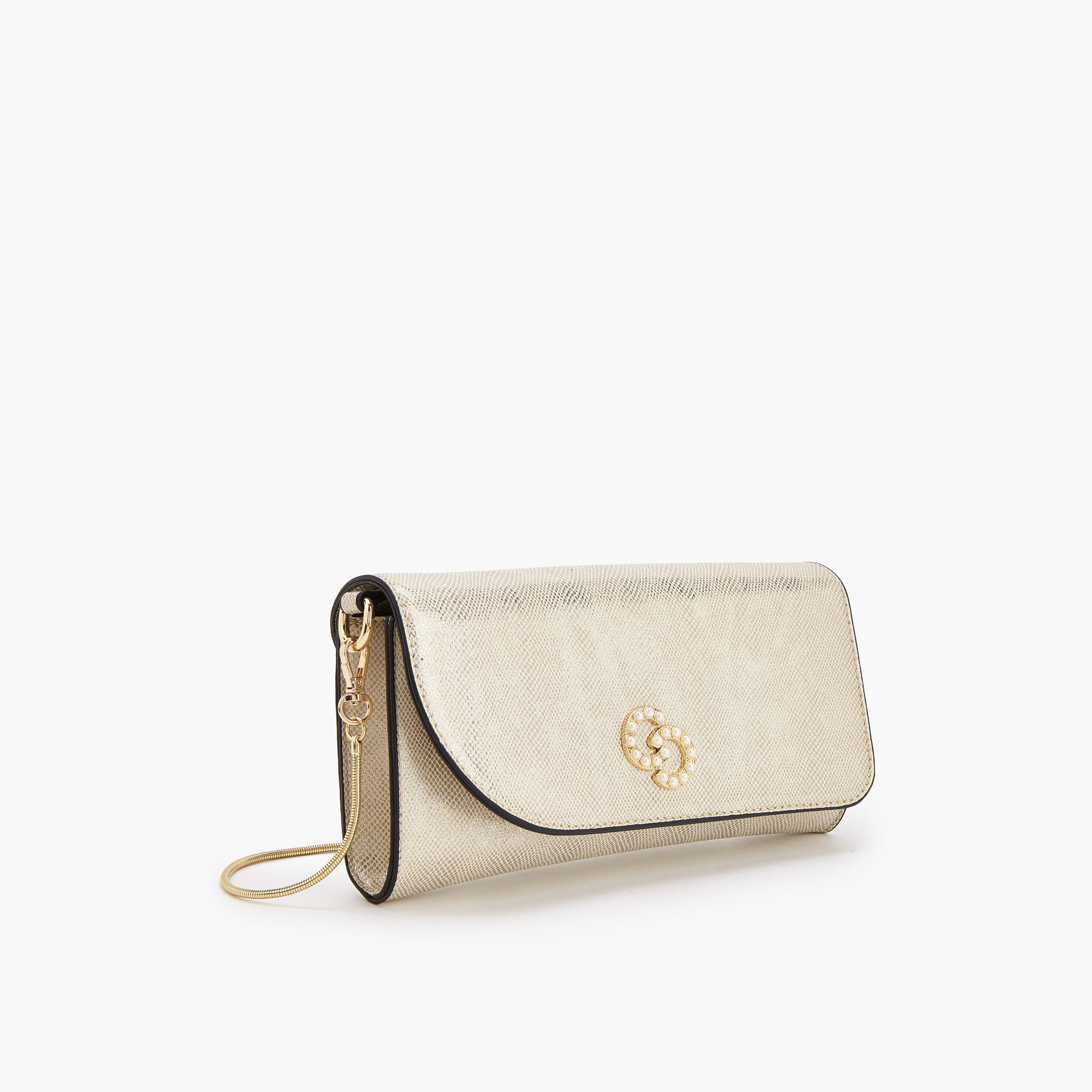 شنطة كروس بودي بارزة الملمس بحزام سلسلة قابل للفصل من سيليست-women-bagsandwallets-handbags-image-3