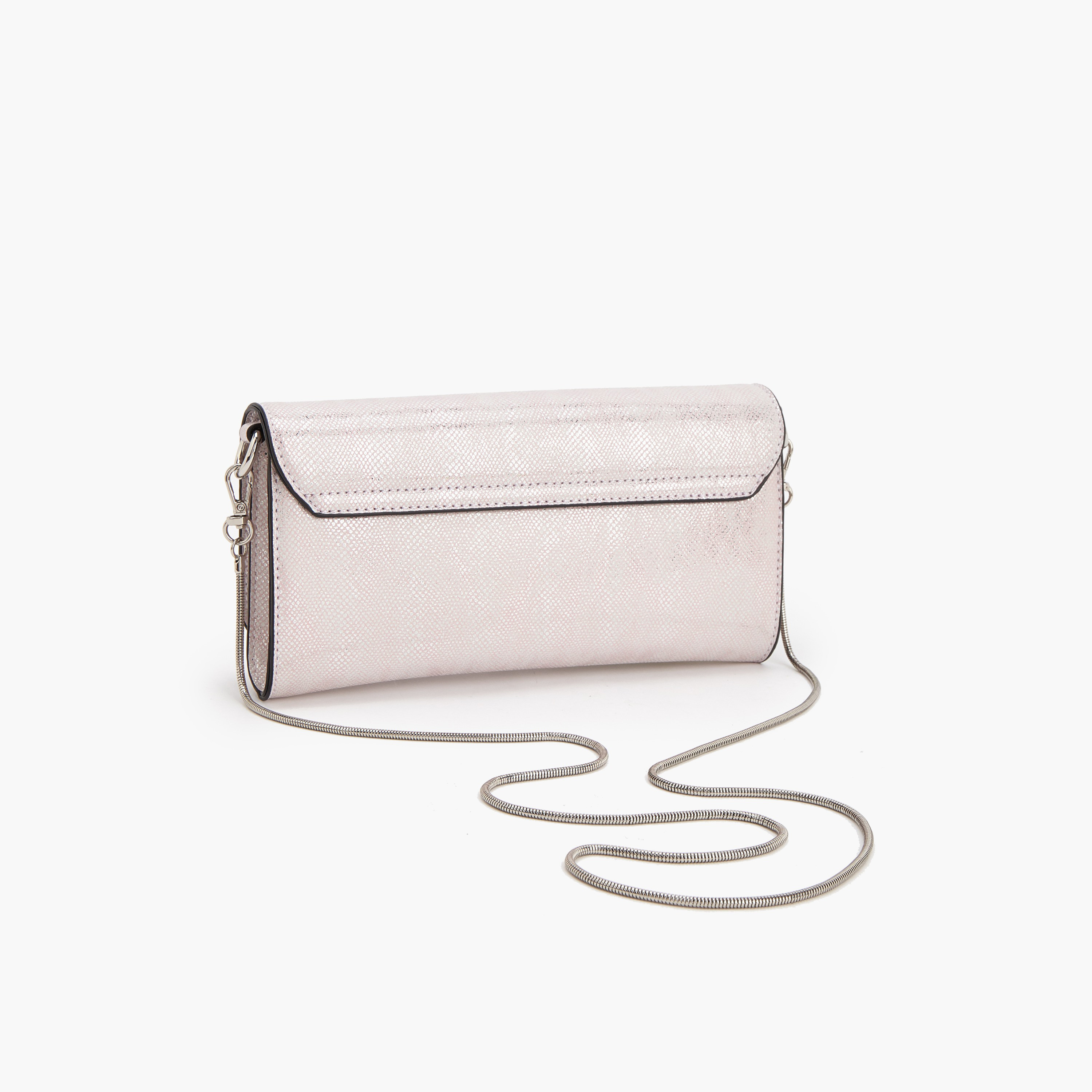 Celeste Textured Crossbody Bag with Detachable Chain Strap-women-bagsandwallets-handbags-image-5