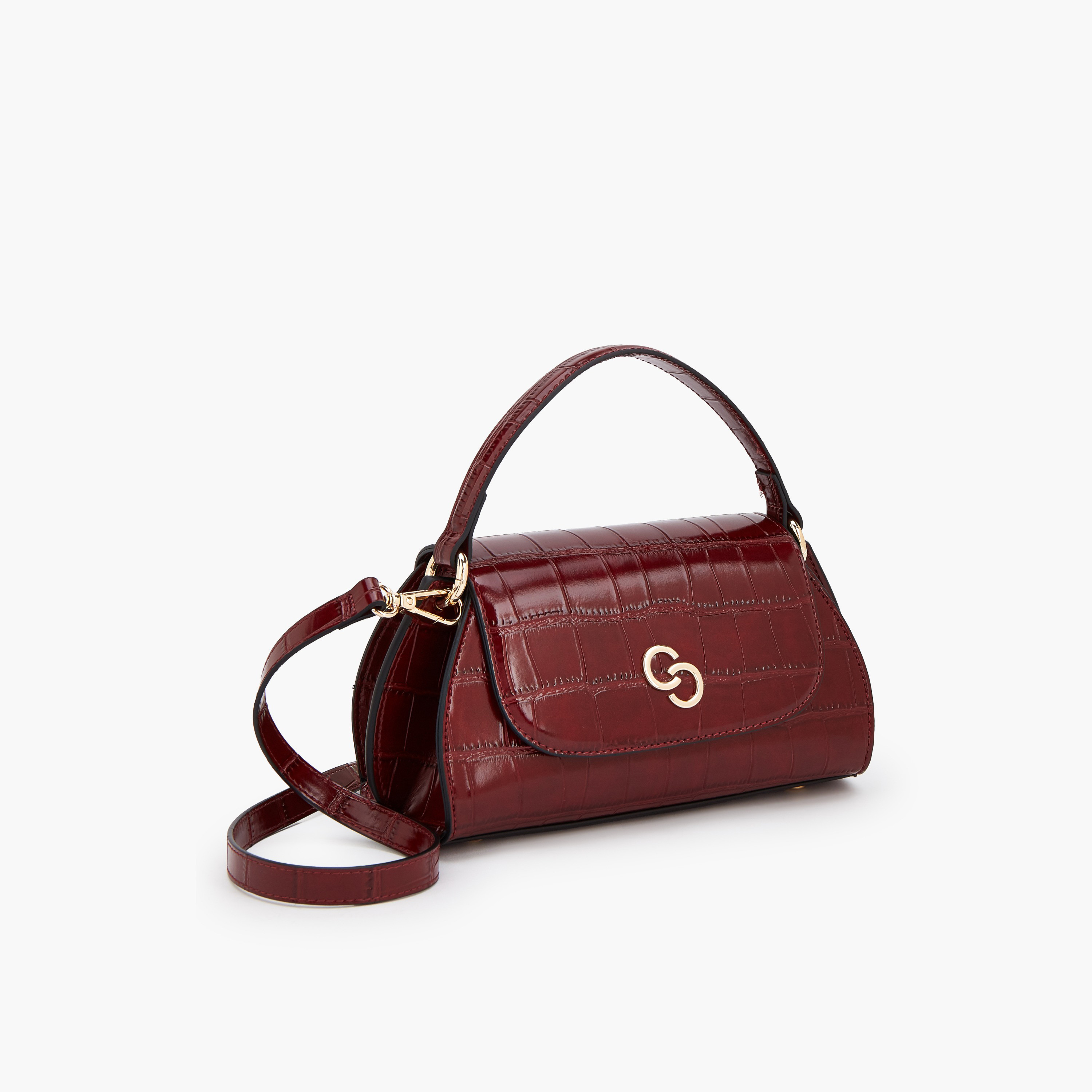 Celeste Textured Satchel Bag with Detachable Strap-women-bagsandwallets-handbags-image-3