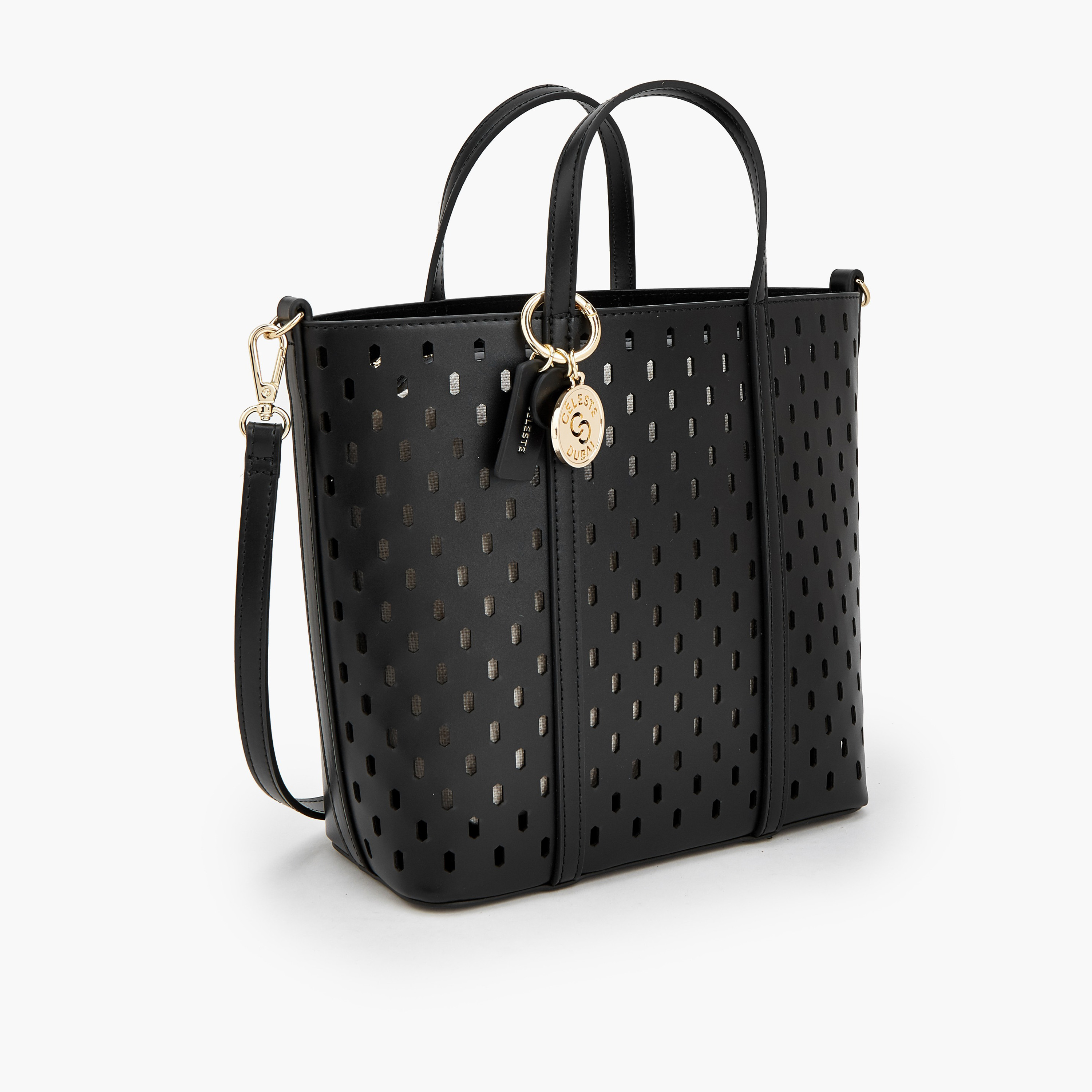 Celeste Cutout Detail Tote Bag with Pouch-women-bagsandwallets-handbags-image-3
