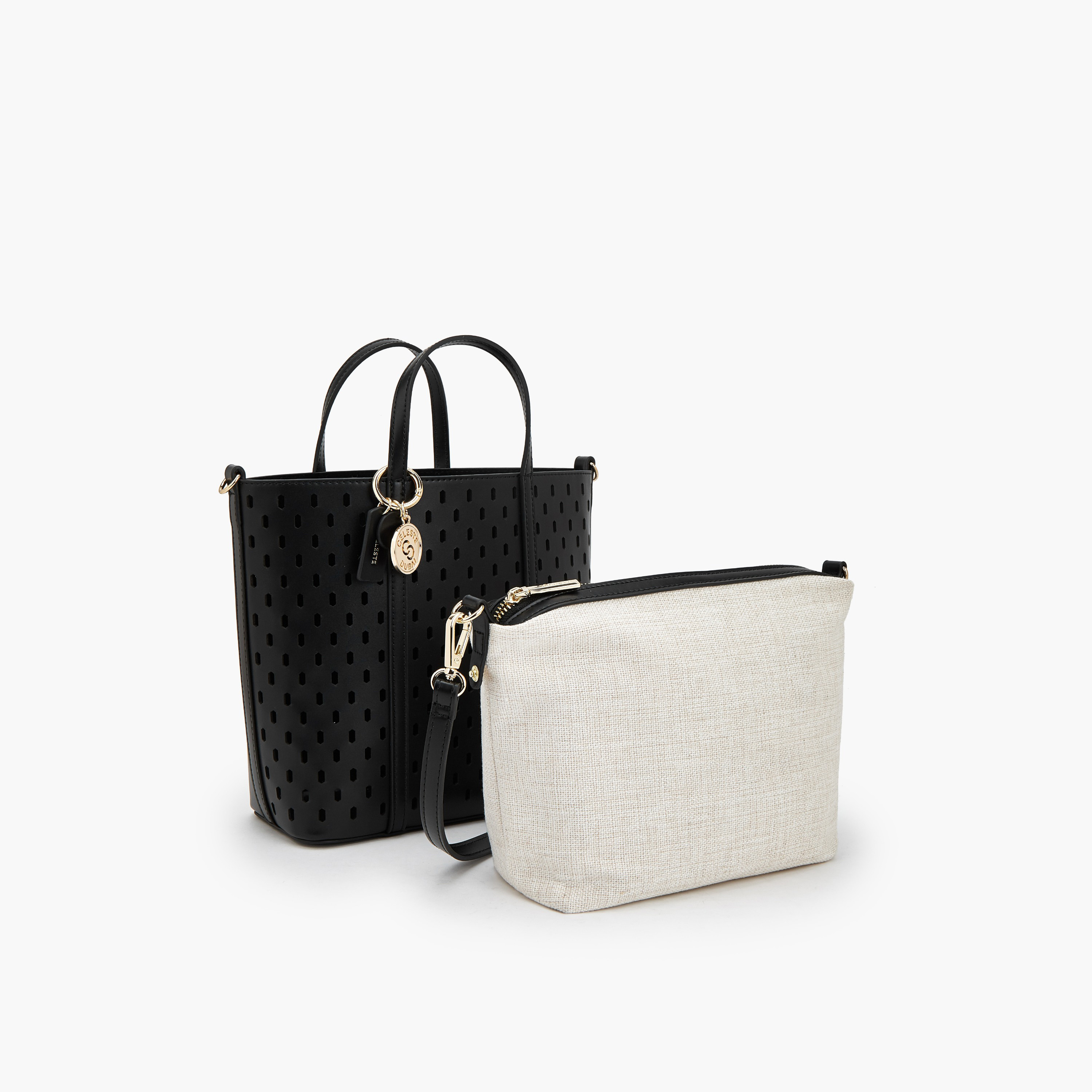 Celeste Cutout Detail Tote Bag with Pouch-women-bagsandwallets-handbags-image-8