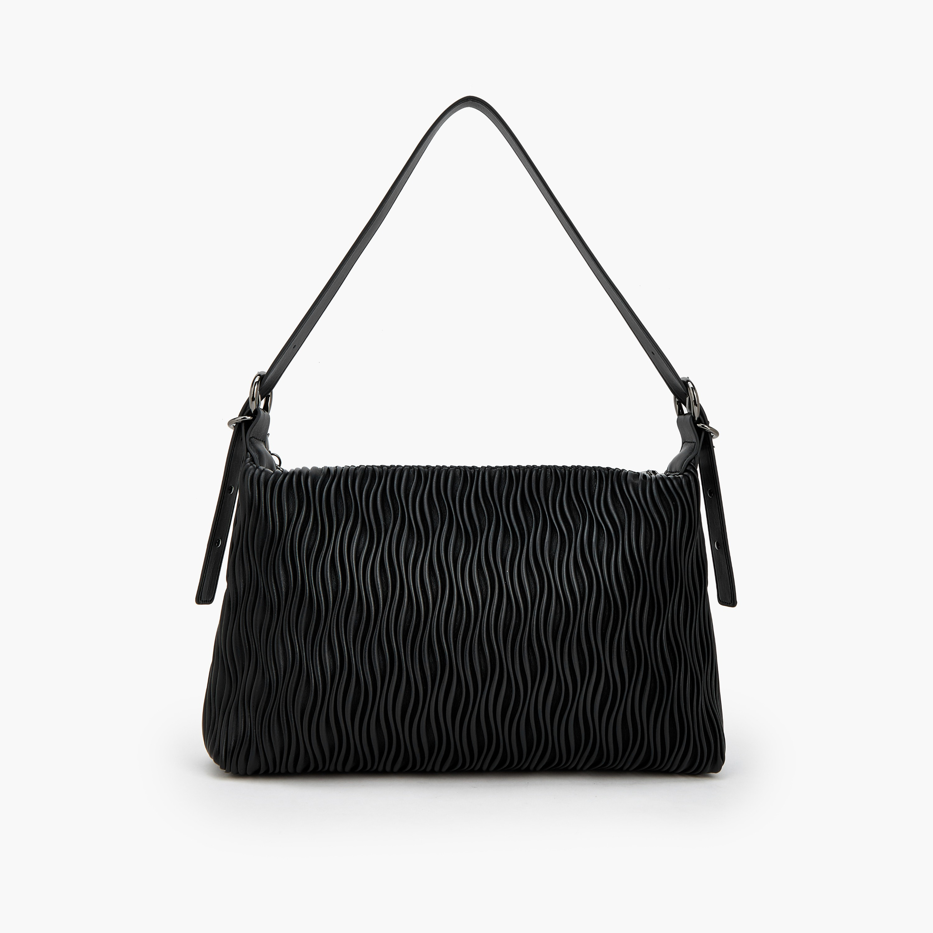 Celeste Textured Shoulder Bag with Adjustable Strap-women-bagsandwallets-handbags-image-4
