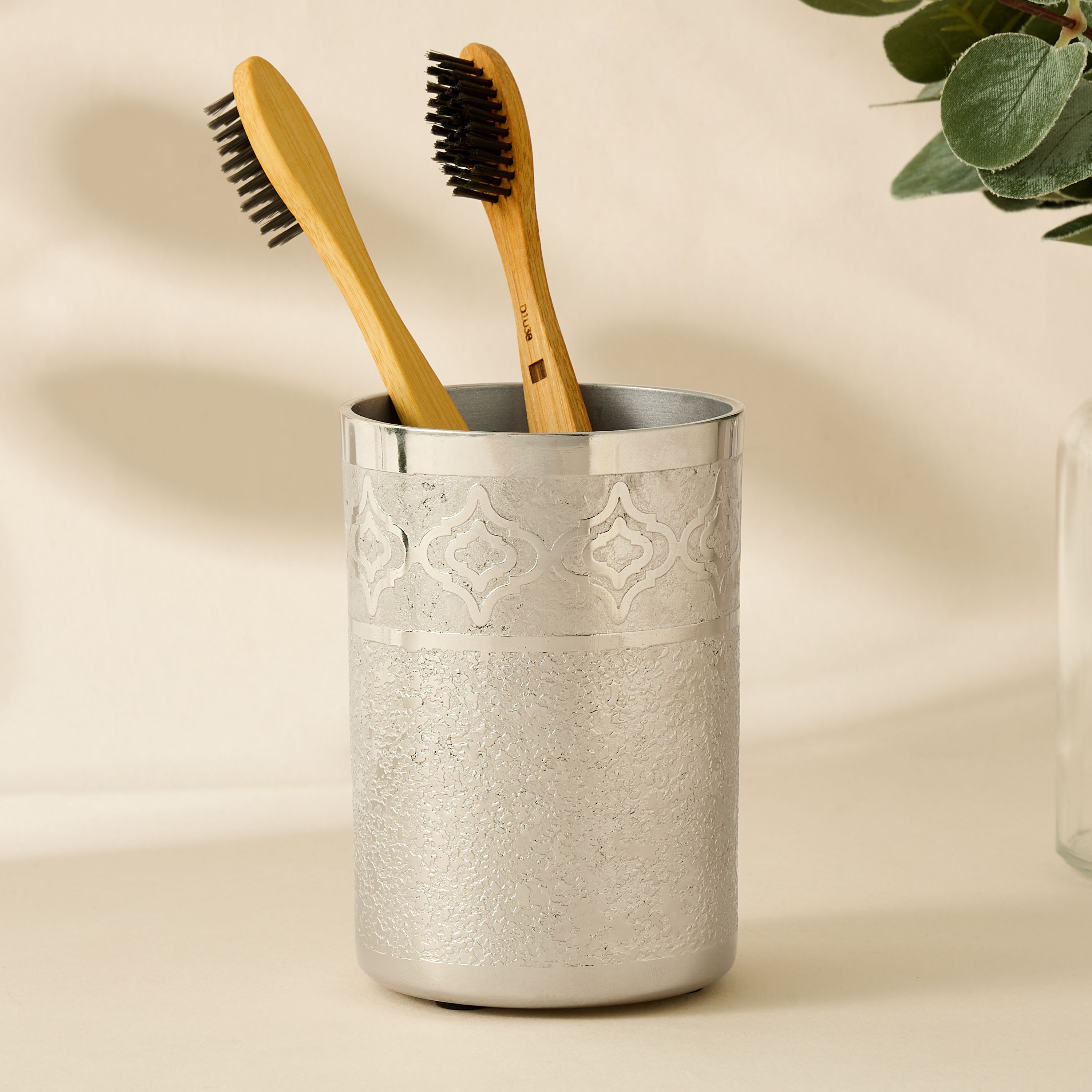 Mirage Embossed Stainless Steel Tumbler-household-bathandlaundry-bathaccessories-toothbrushholdersandtumblers-image-1