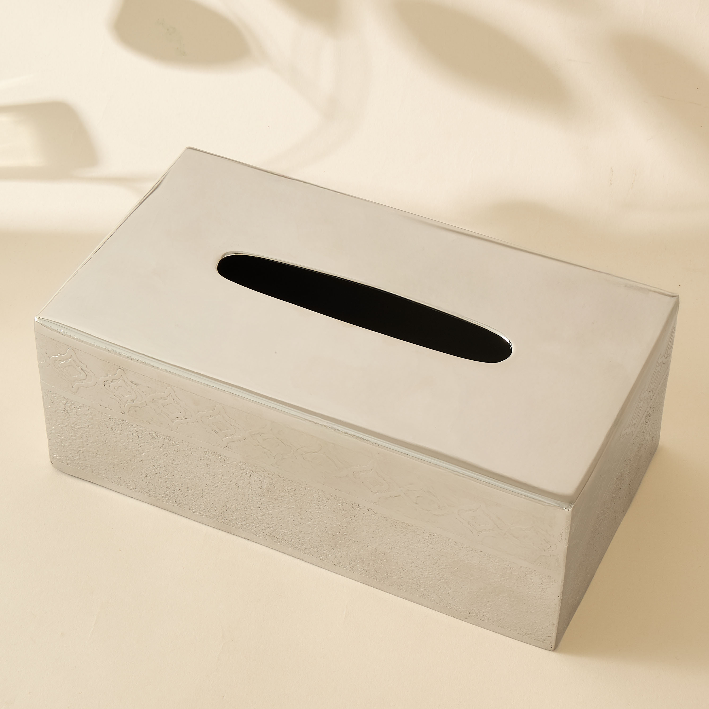 Mirage Embossed Stainless Steel Tissue Holder-household-bathandlaundry-bathaccessories-tissueboxesandcottonjars-image-2