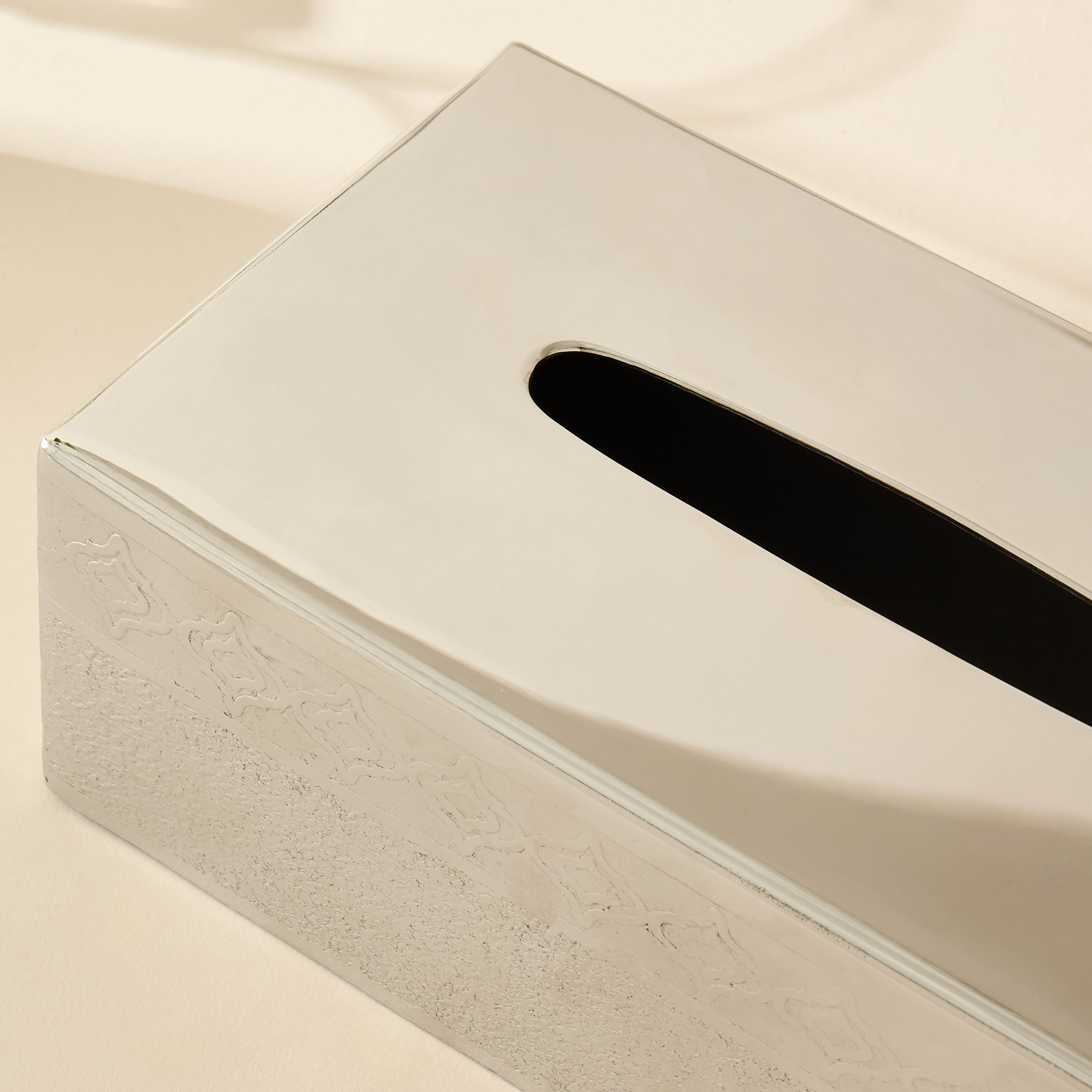 Mirage Embossed Stainless Steel Tissue Holder-household-bathandlaundry-bathaccessories-tissueboxesandcottonjars-image-3