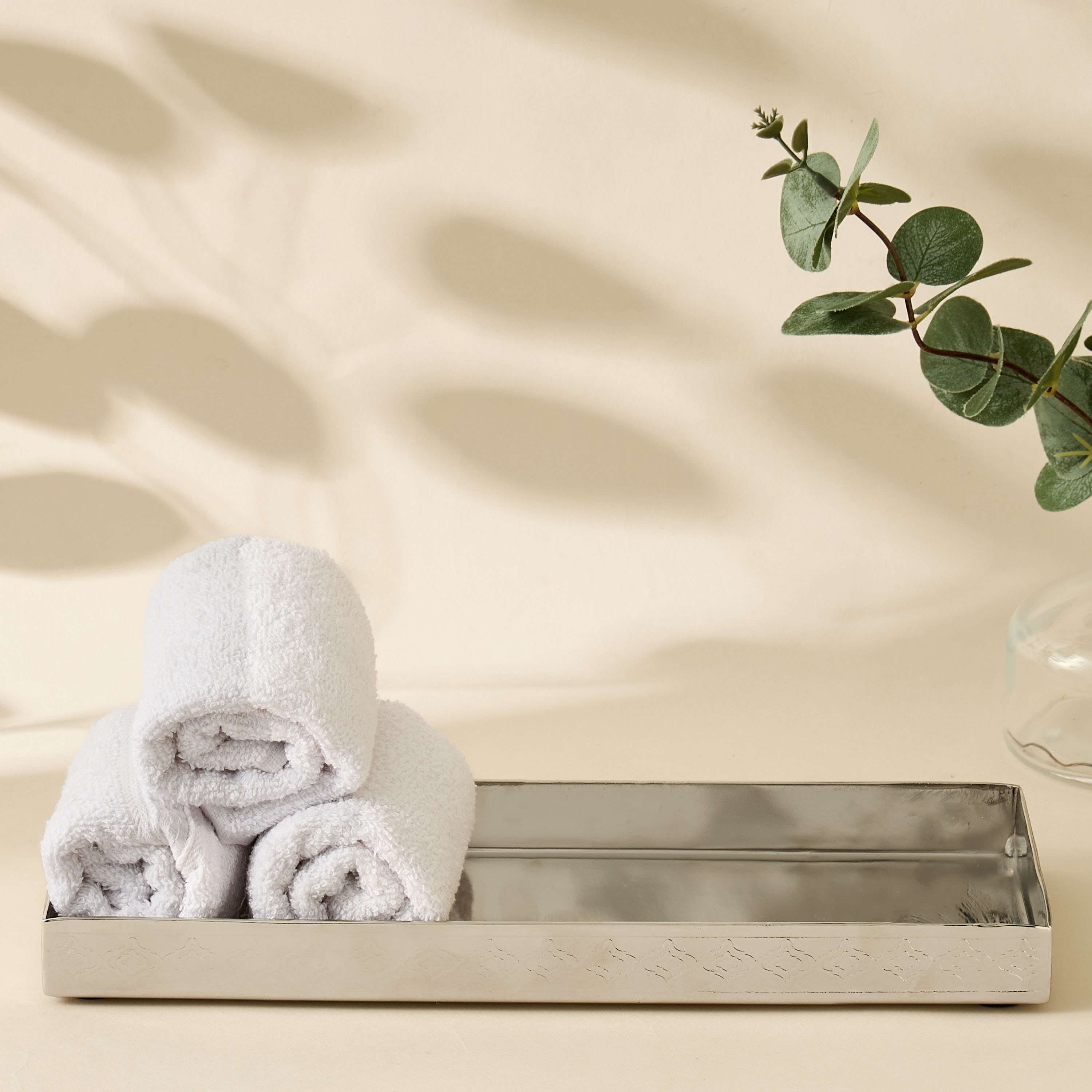 Mirage Embossed Stainless Steel Tray-household-bathandlaundry-bathaccessories-toweltraysandplatforms-image-1