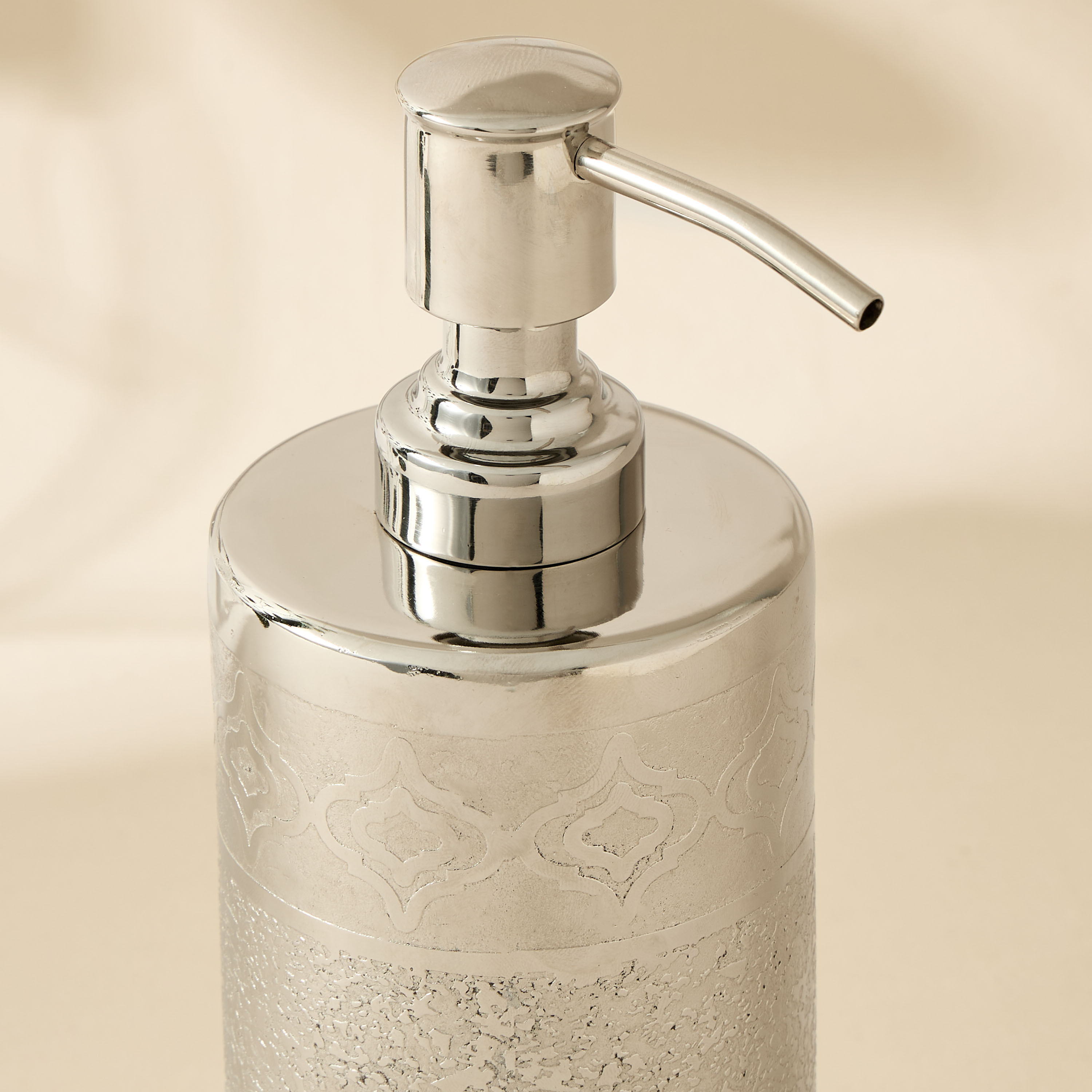 Mirage Embossed Stainless Steel Lotion Dispenser-household-bathandlaundry-bathaccessories-soapdishesanddispensers-image-3