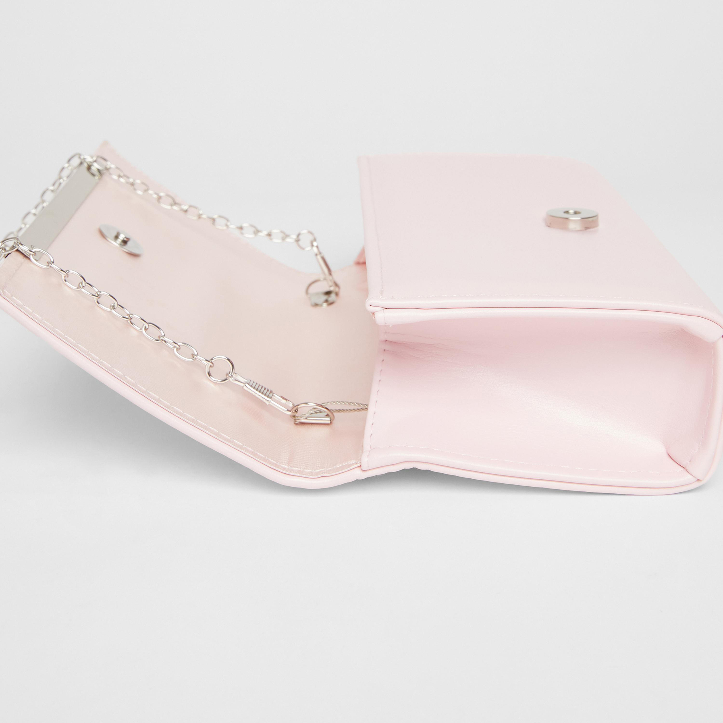 حقيبة كلتش من كويز بغطاء وحزام قابل للفصل | 21 × 5.5 × 11 سم-women-bagsandwallets-handbags-image-3