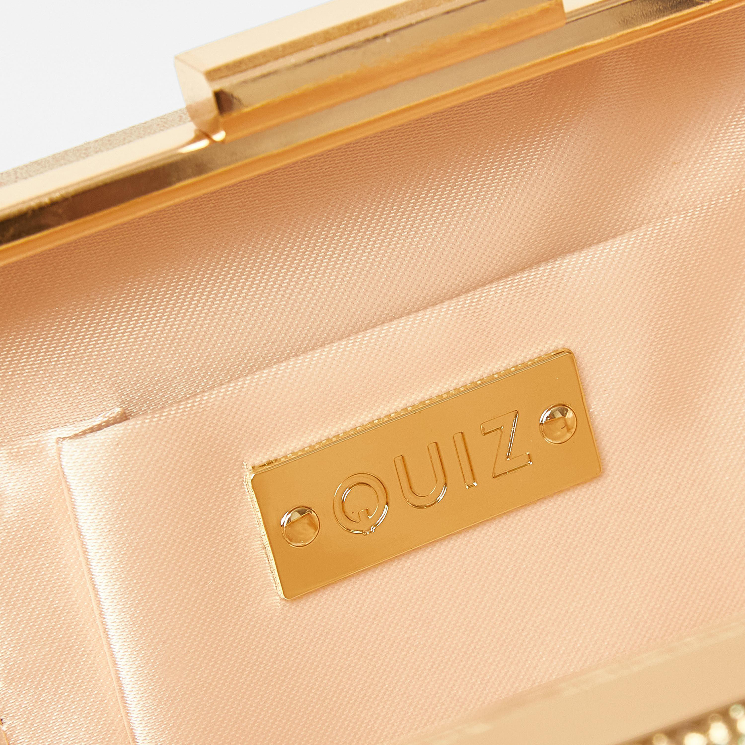 Quiz Diamante Knot Top Handle Clutch with Twist Lock and Detachable Strap | 25 x 8 x 12 cm-women-bagsandwallets-handbags-image-4