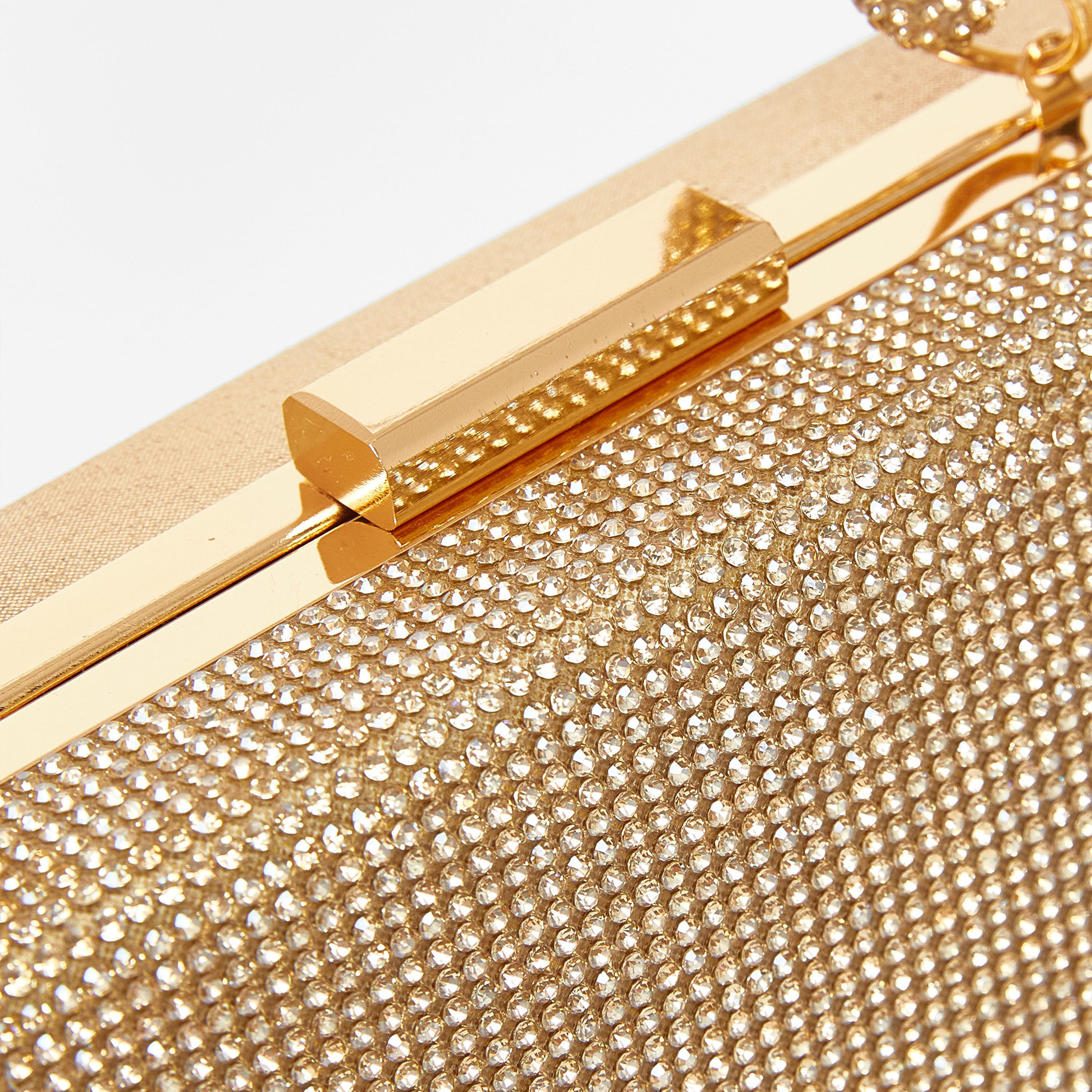 Quiz Diamante Knot Top Handle Clutch with Twist Lock and Detachable Strap | 25 x 8 x 12 cm-women-bagsandwallets-handbags-image-5