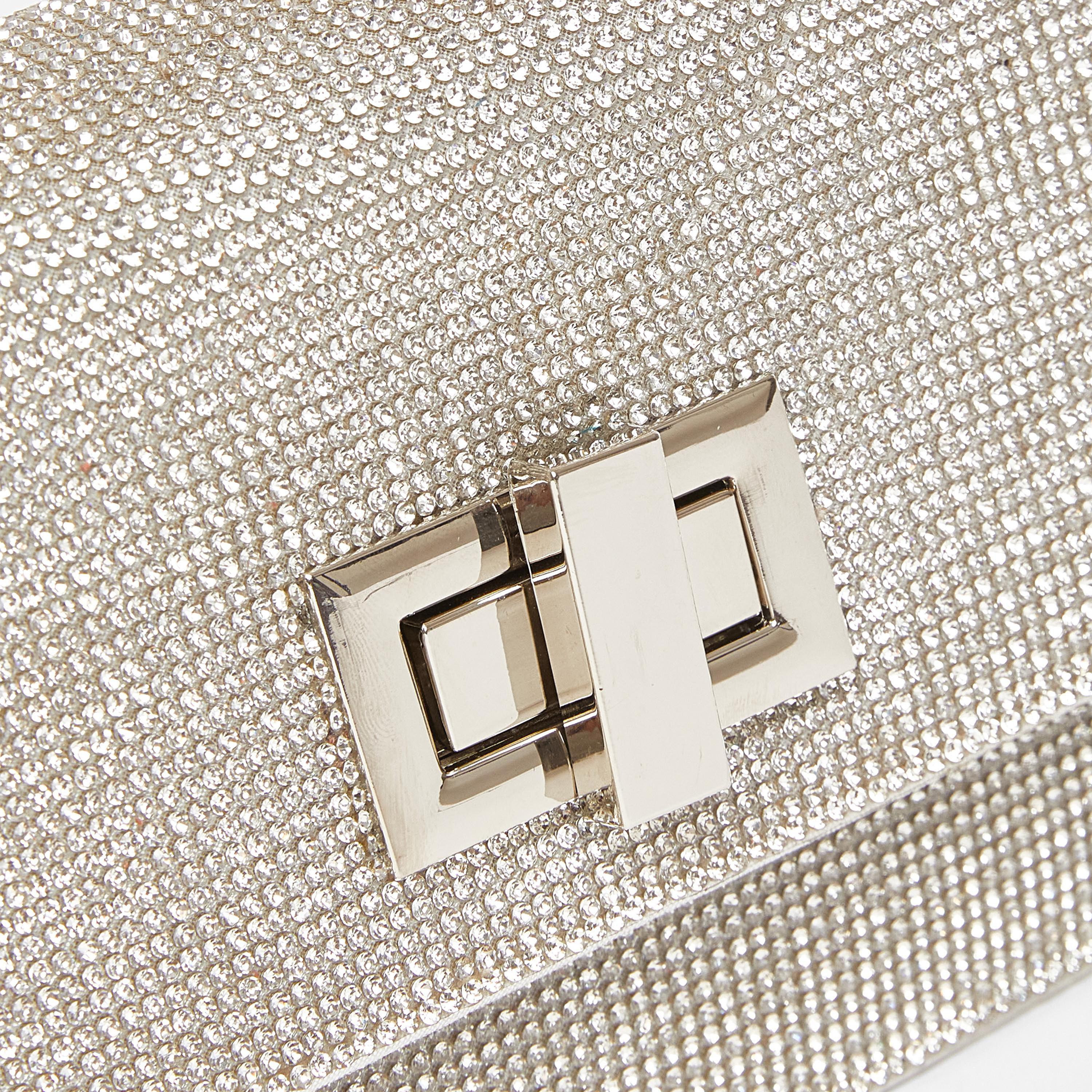 حقيبة كروس بودي مزينة من كويز مع قفل لولبي وحزام قابل للفصل | 18.5 × 5 × 12.5 سم-women-bagsandwallets-handbags-image-5