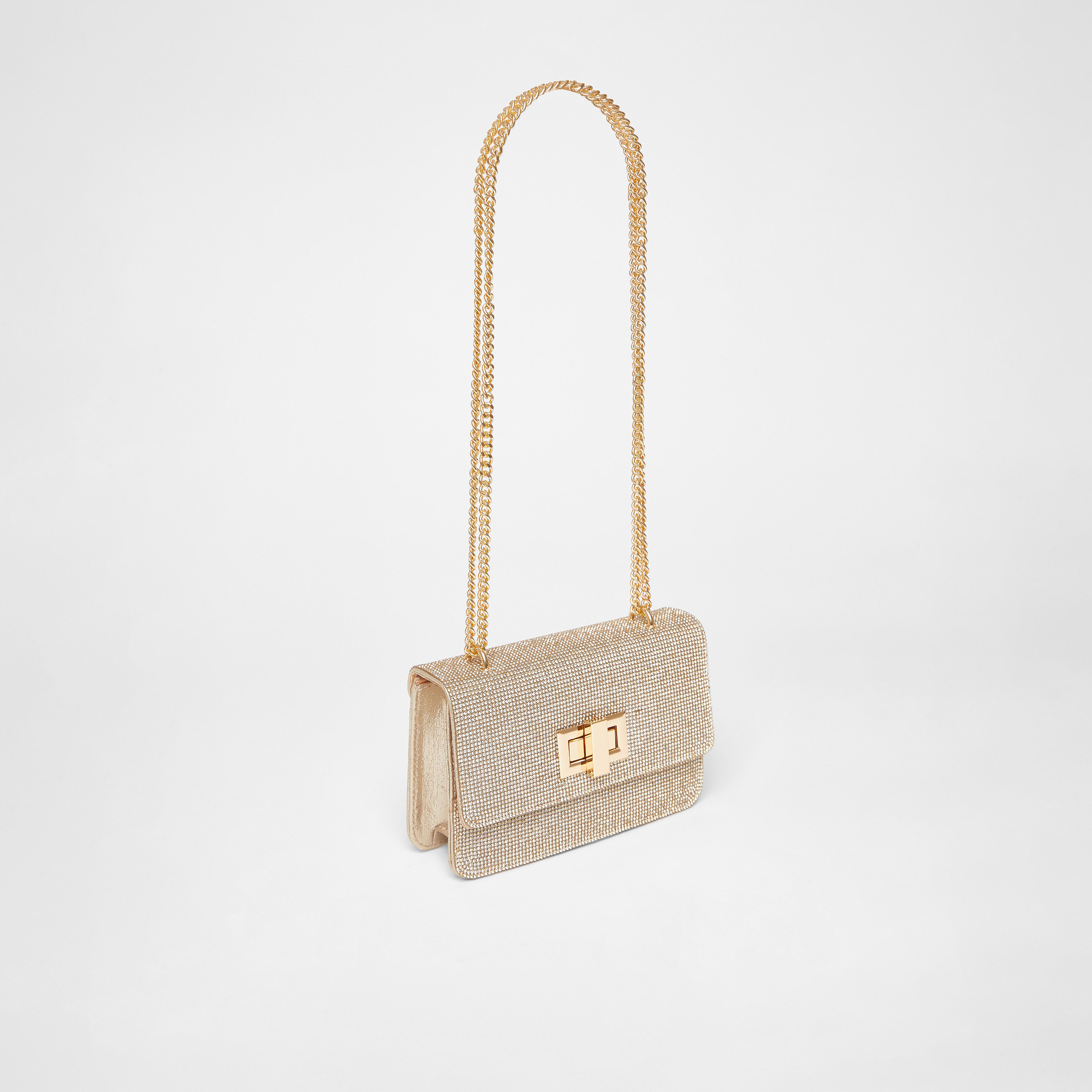 حقيبة كروس بودي مزينة من كويز مع قفل لولبي وحزام قابل للفصل | 18.5 × 5 × 12.5 سم-women-bagsandwallets-handbags-image-2