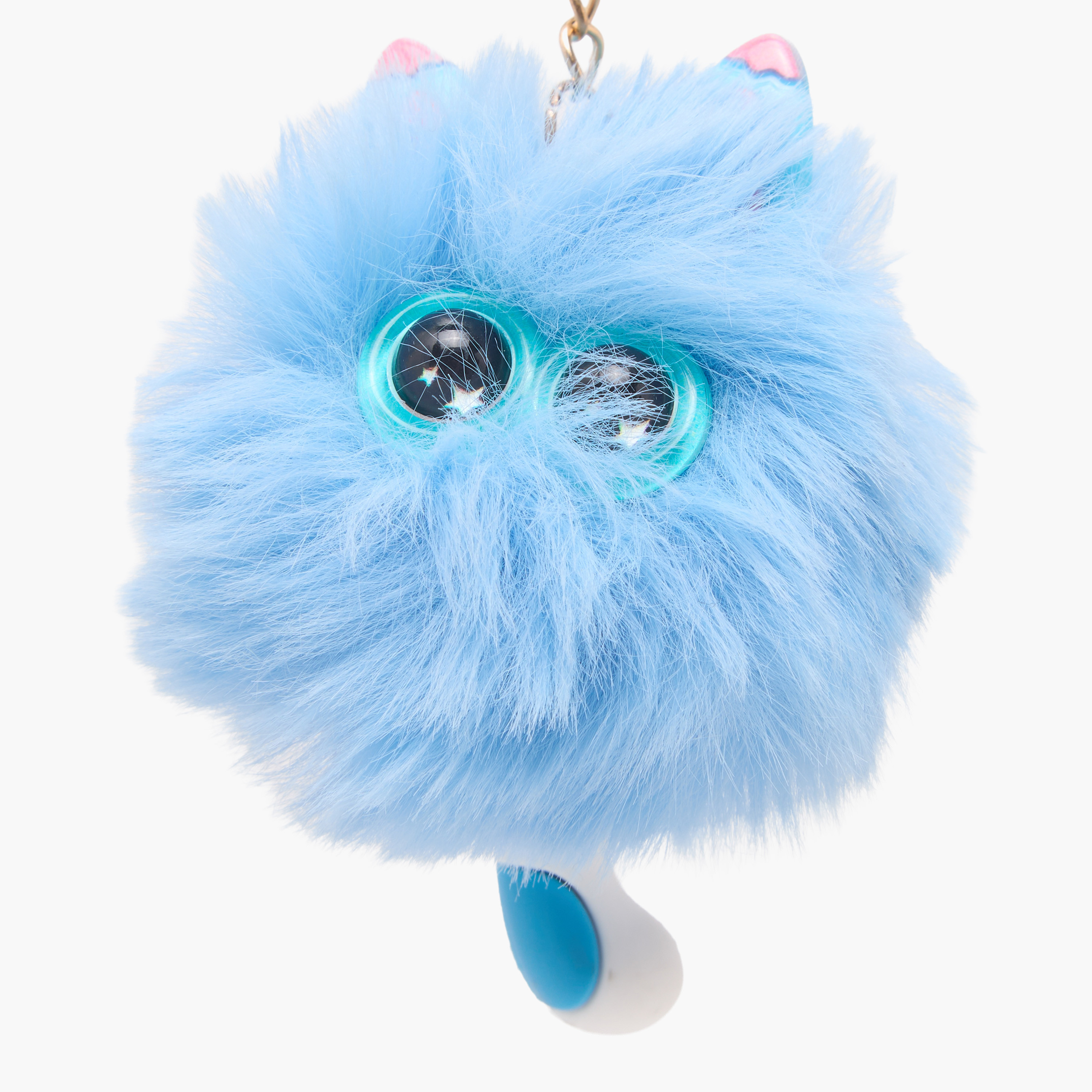 Keychain with Fluffy Kitty Charm-girls-accessories-keyringsandbagcharms-image-2