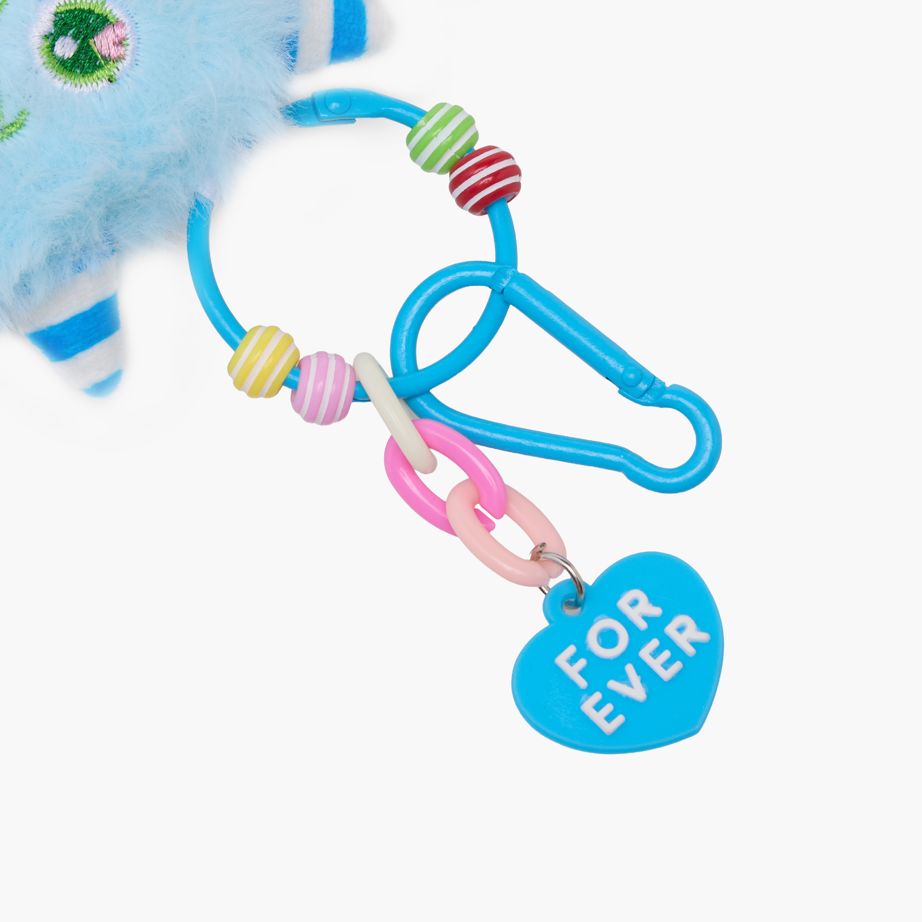 Keychain with Fluffy Monster Charm-girls-accessories-keyringsandbagcharms-image-3