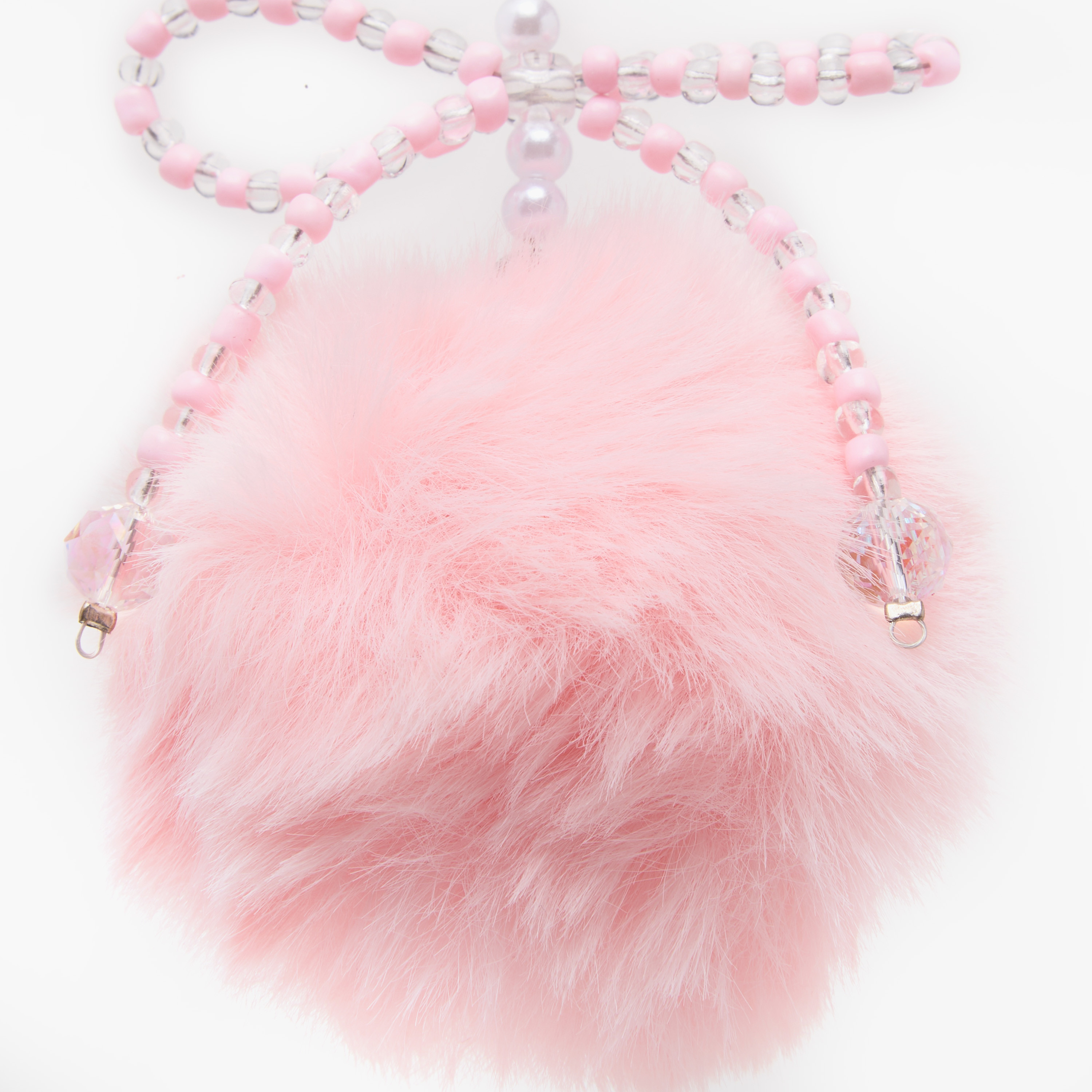 Keychain with Fluffy Ball Charm-girls-accessories-keyringsandbagcharms-image-2