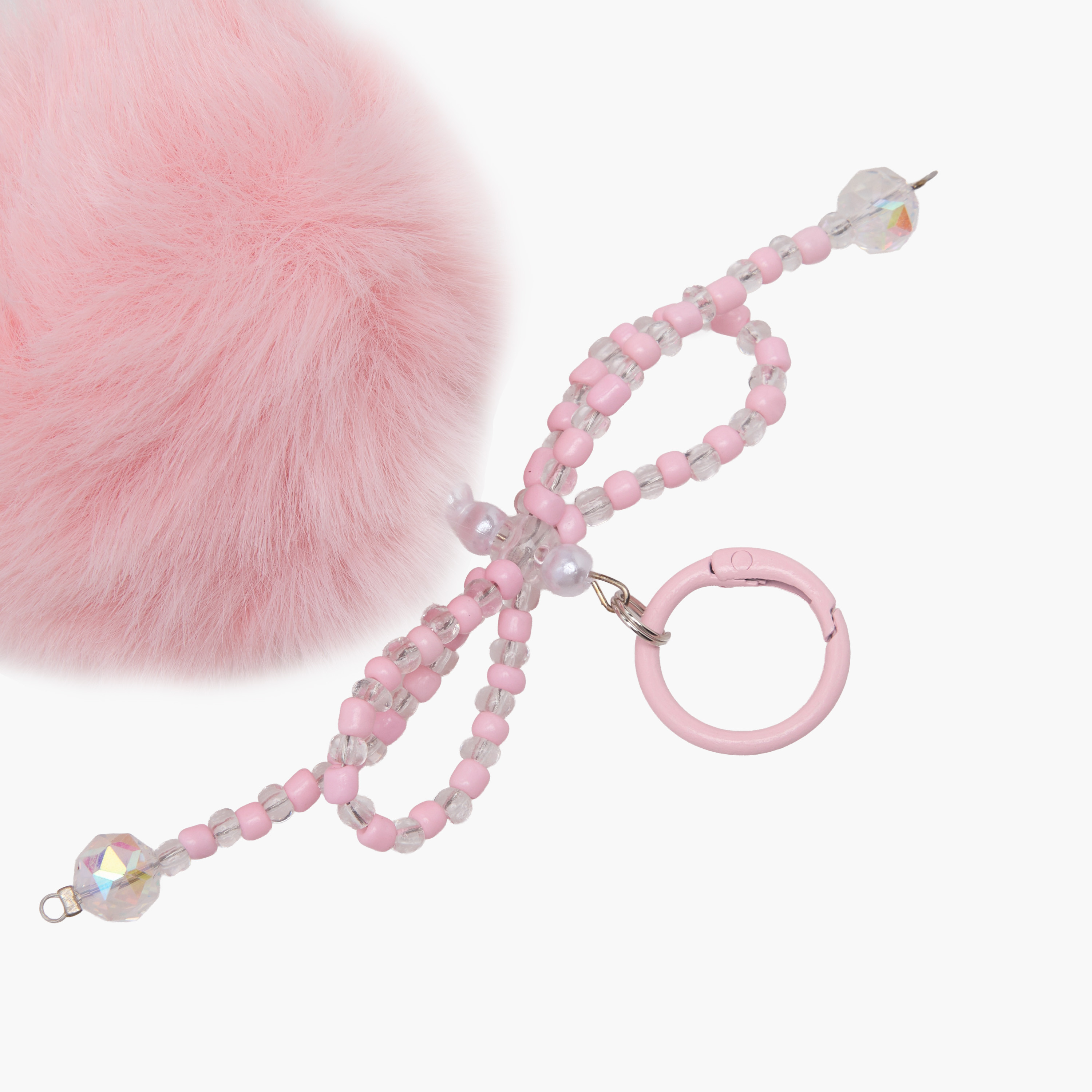 Keychain with Fluffy Ball Charm-girls-accessories-keyringsandbagcharms-image-3