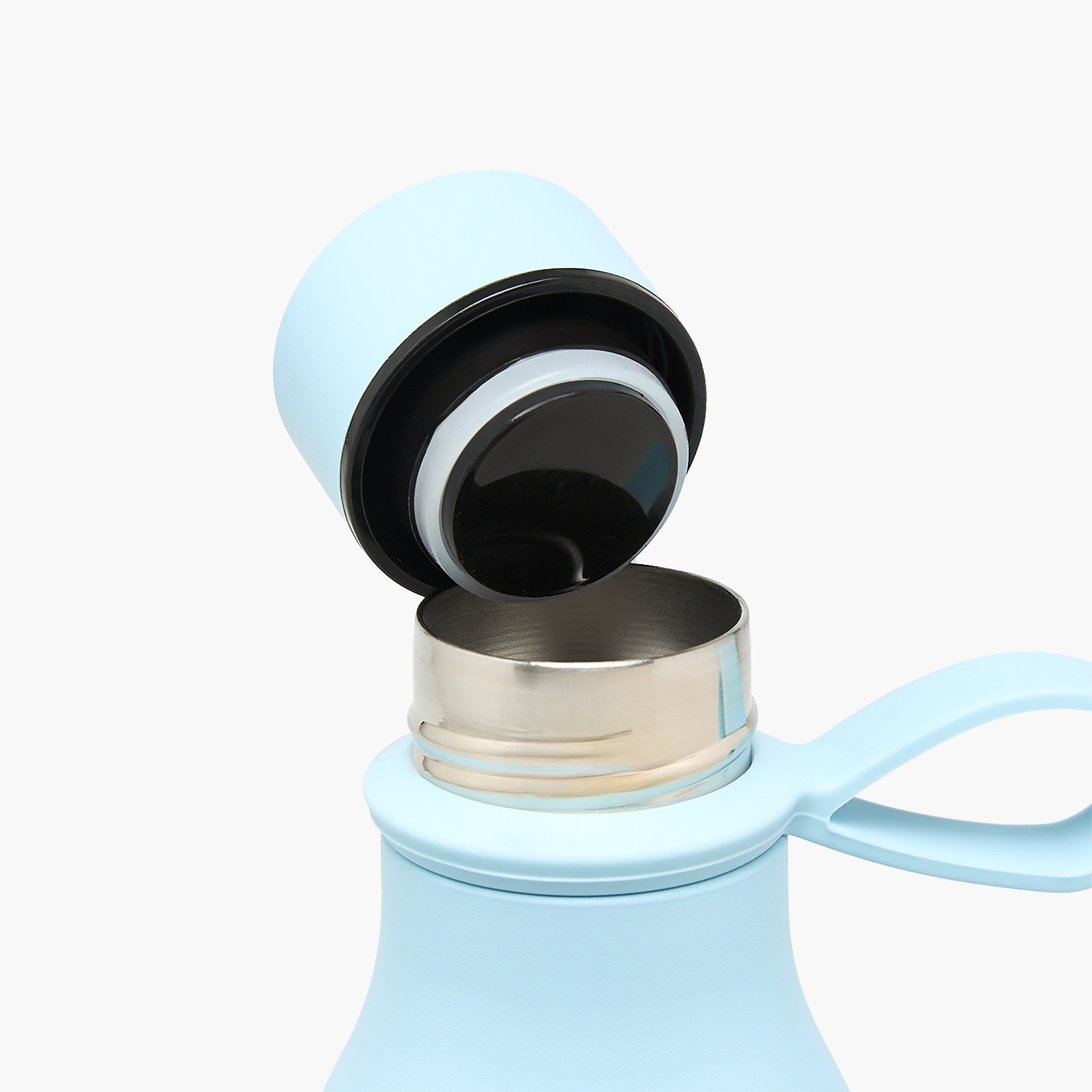 قارورة مياه ستانليس ستيل معزولة بجدار مزدوج ومقبض سيليكون من فايندز - 500 مل-household-dining-drinkserveware-bottles-image-3