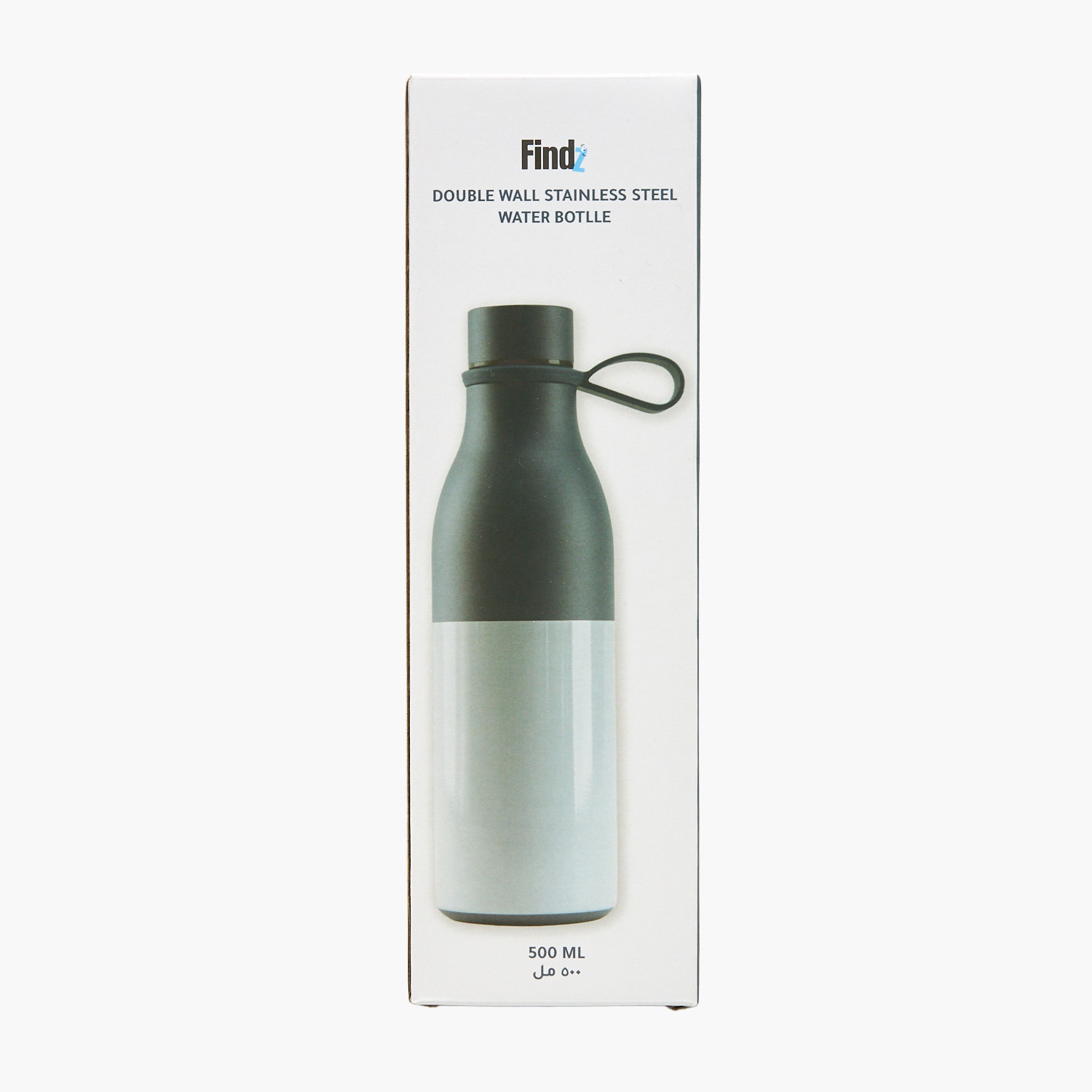Findz Stainless Steel Double Wall Insulated Water Bottle with Silicone Handle - 500 ml-household-dining-drinkserveware-bottles-image-9