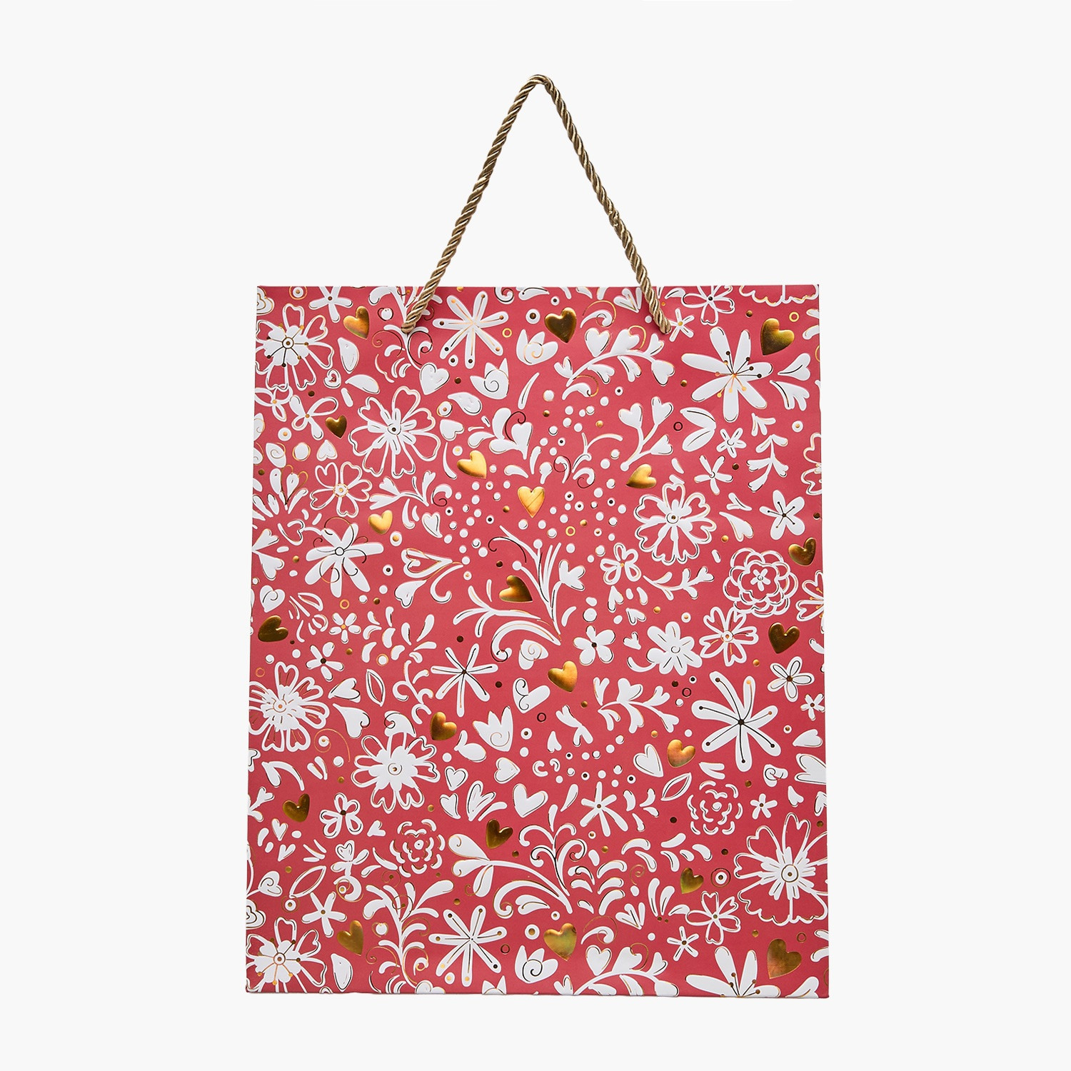 Findz Floral Print Paper Gift Bag - Medium-household-giftingaccessories-giftings-image-1