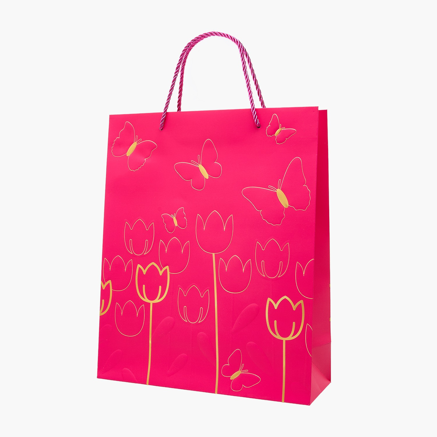 Findz Tulip Print Paper Gift Bag - Medium-household-giftingaccessories-giftings-image-2