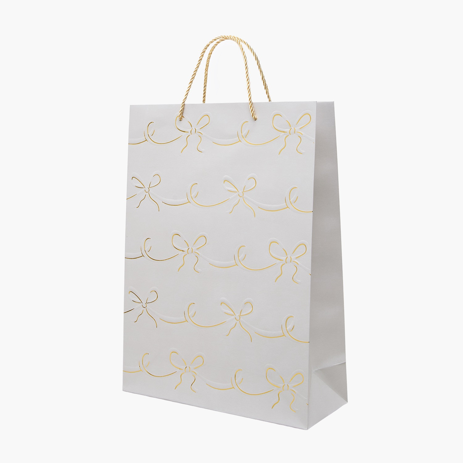 Findz Bow Print Paper Gift Bag - Large-household-giftingaccessories-giftings-image-2