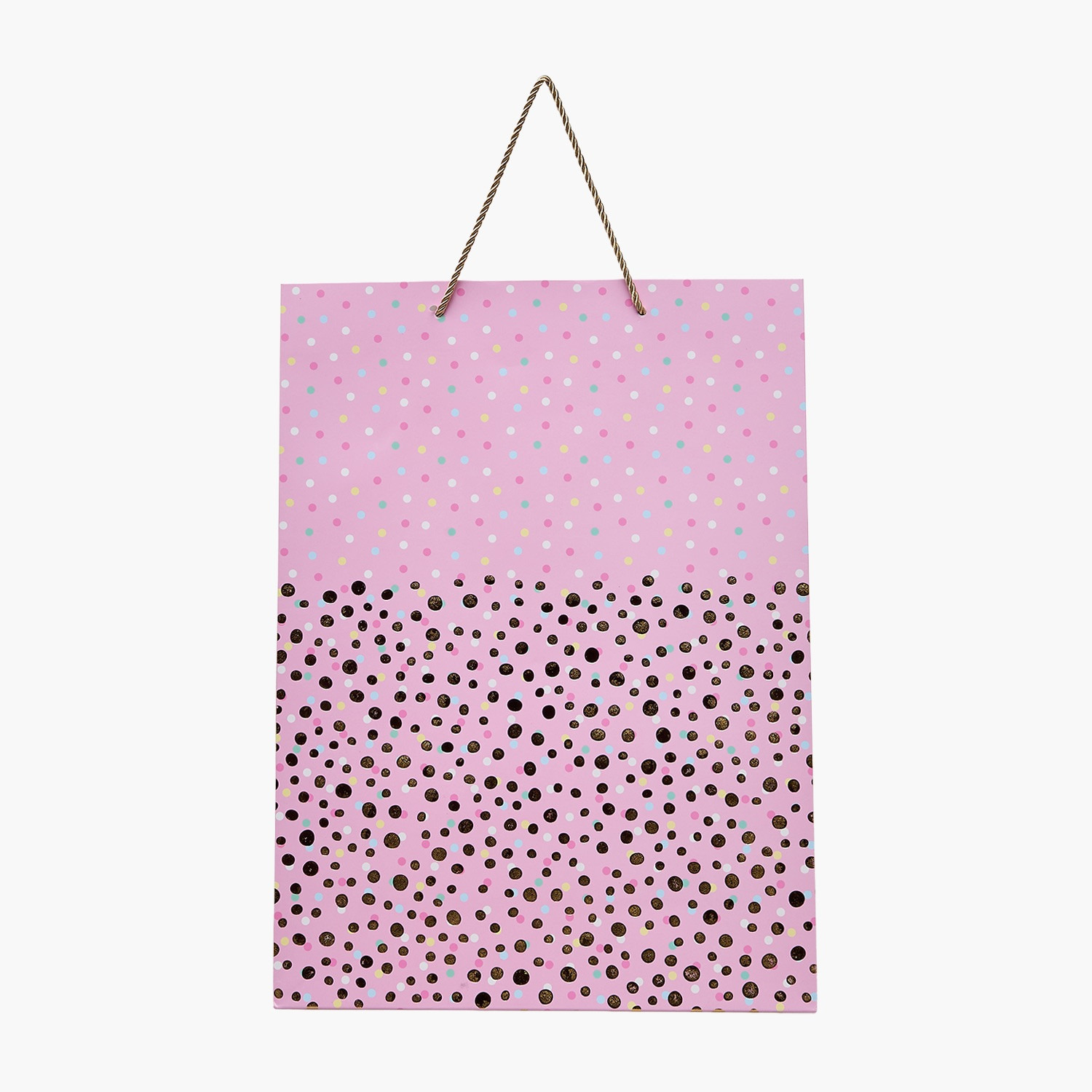 Findz Dot Print Paper Gift Bag - Large-household-giftingaccessories-giftings-image-1