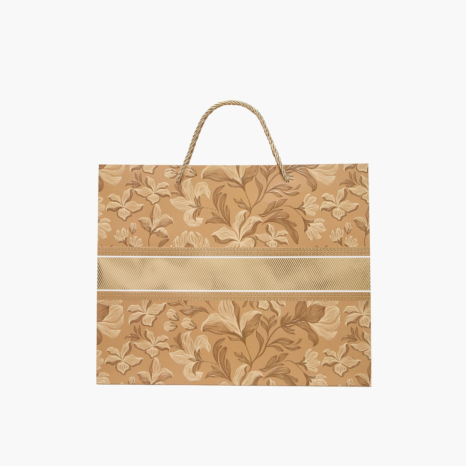 Findz Flower Print Paper Gift Bag - Medium-household-giftingaccessories-giftings-image-1