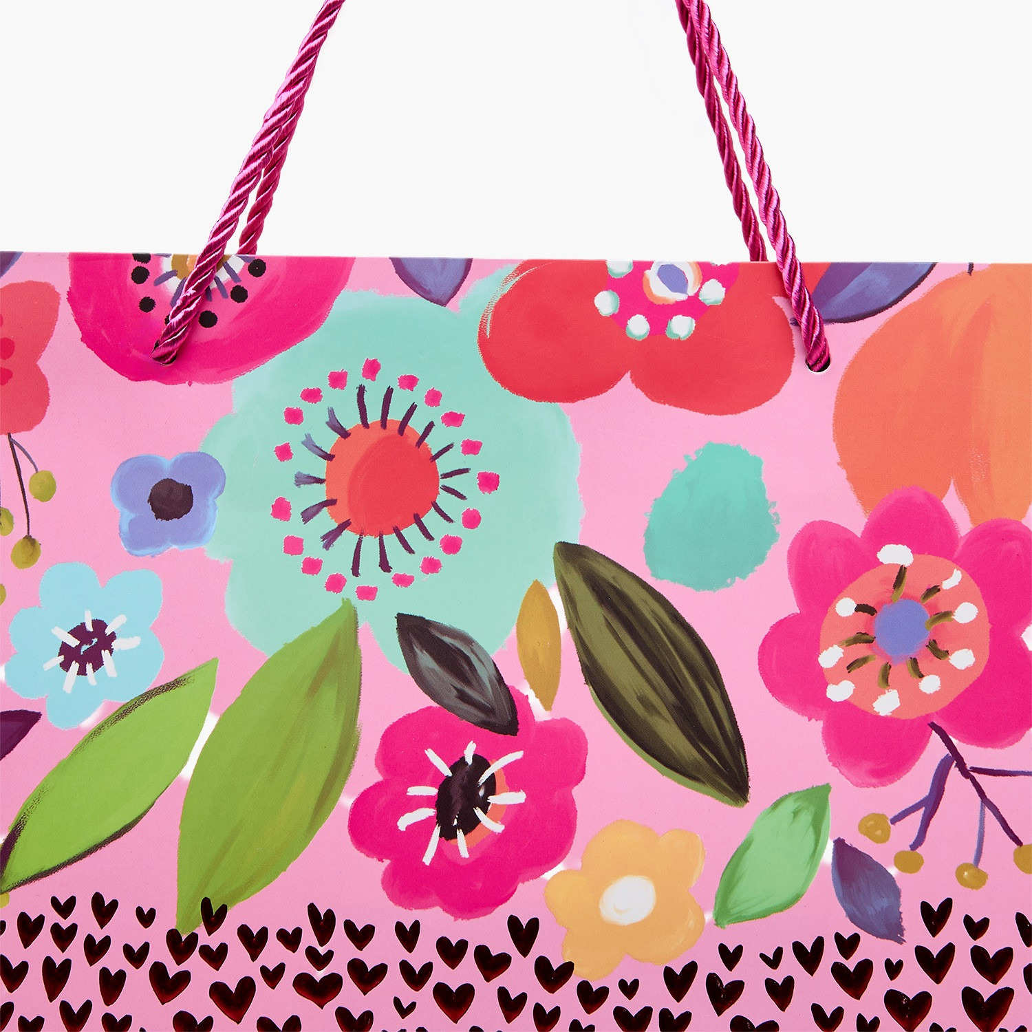 Findz Floral Print Paper Gift Bag - Medium-household-giftingaccessories-giftings-image-3