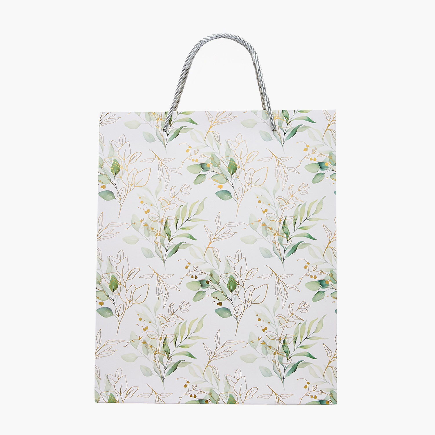 Findz Leaf Print Paper Gift Bag - Medium-household-giftingaccessories-giftings-image-1