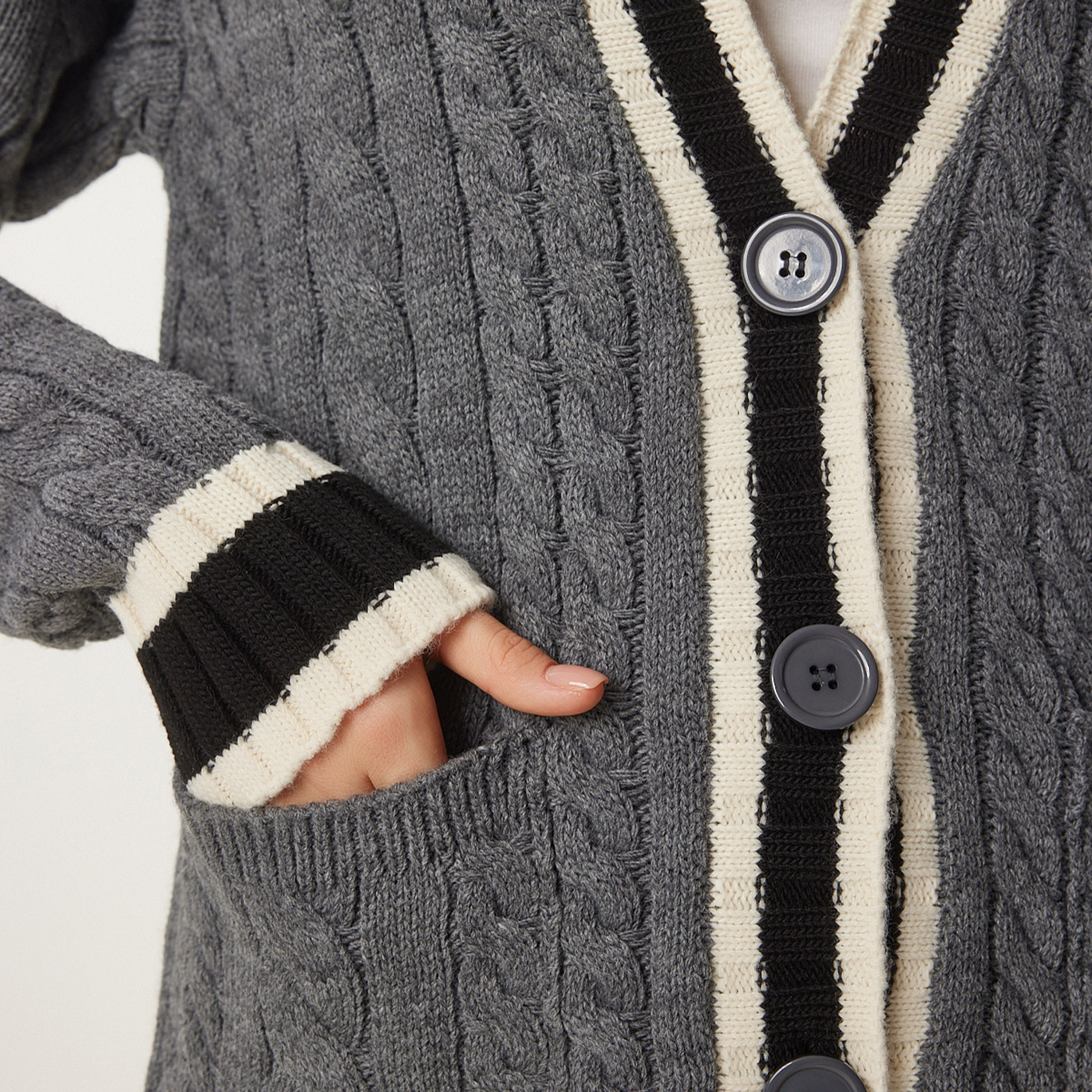 سعادة إسطنبول كابل محبوك بأكمام منسدلة من كارديغان نسائي-women-winterwear-cardigansandjumpers-cardigans-image-3