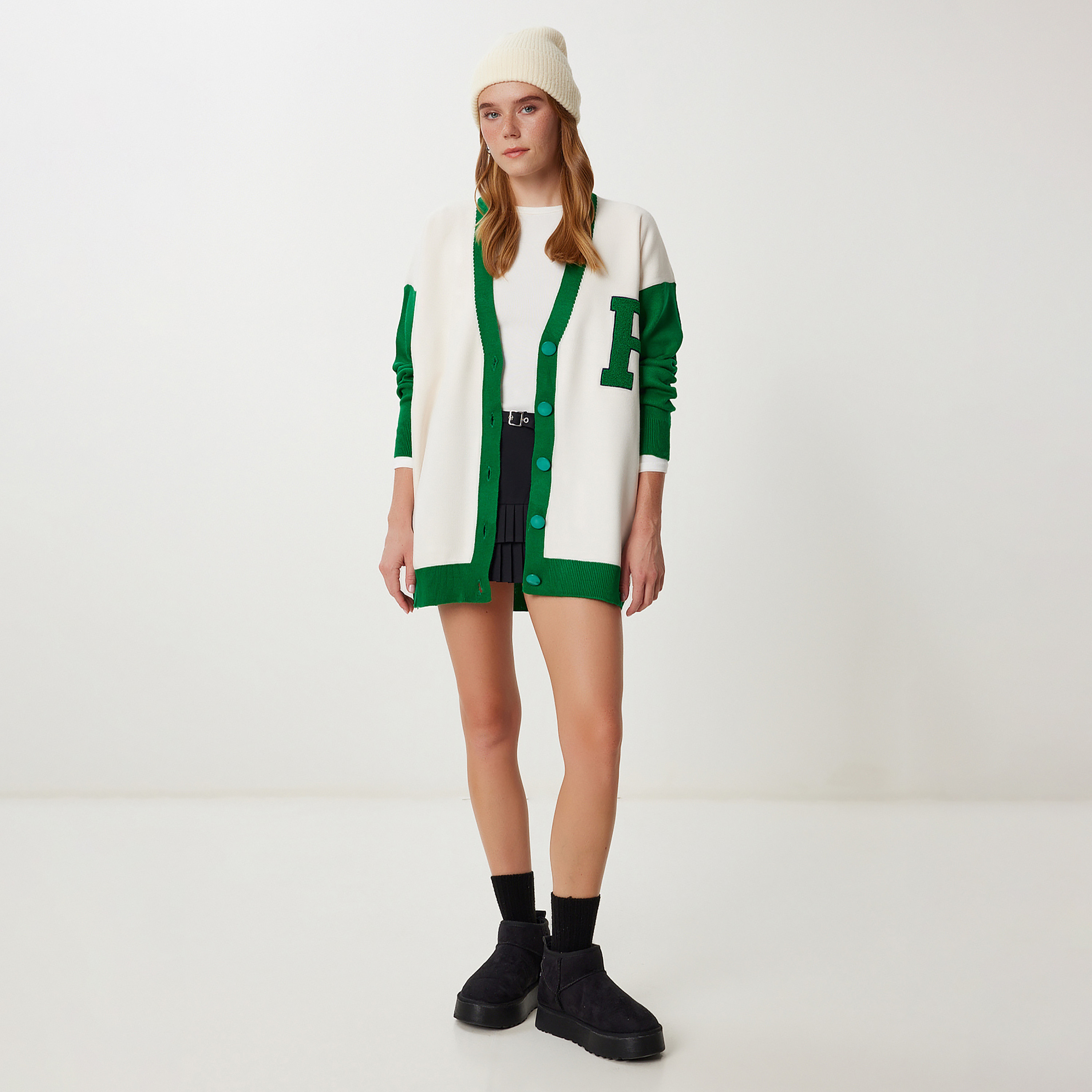 سعادة إسطنبول الأبيض المحجب بألوان الأكمام المتباعدة المفتوحة سترة نسائية-women-winterwear-cardigansandjumpers-cardigans-image-2