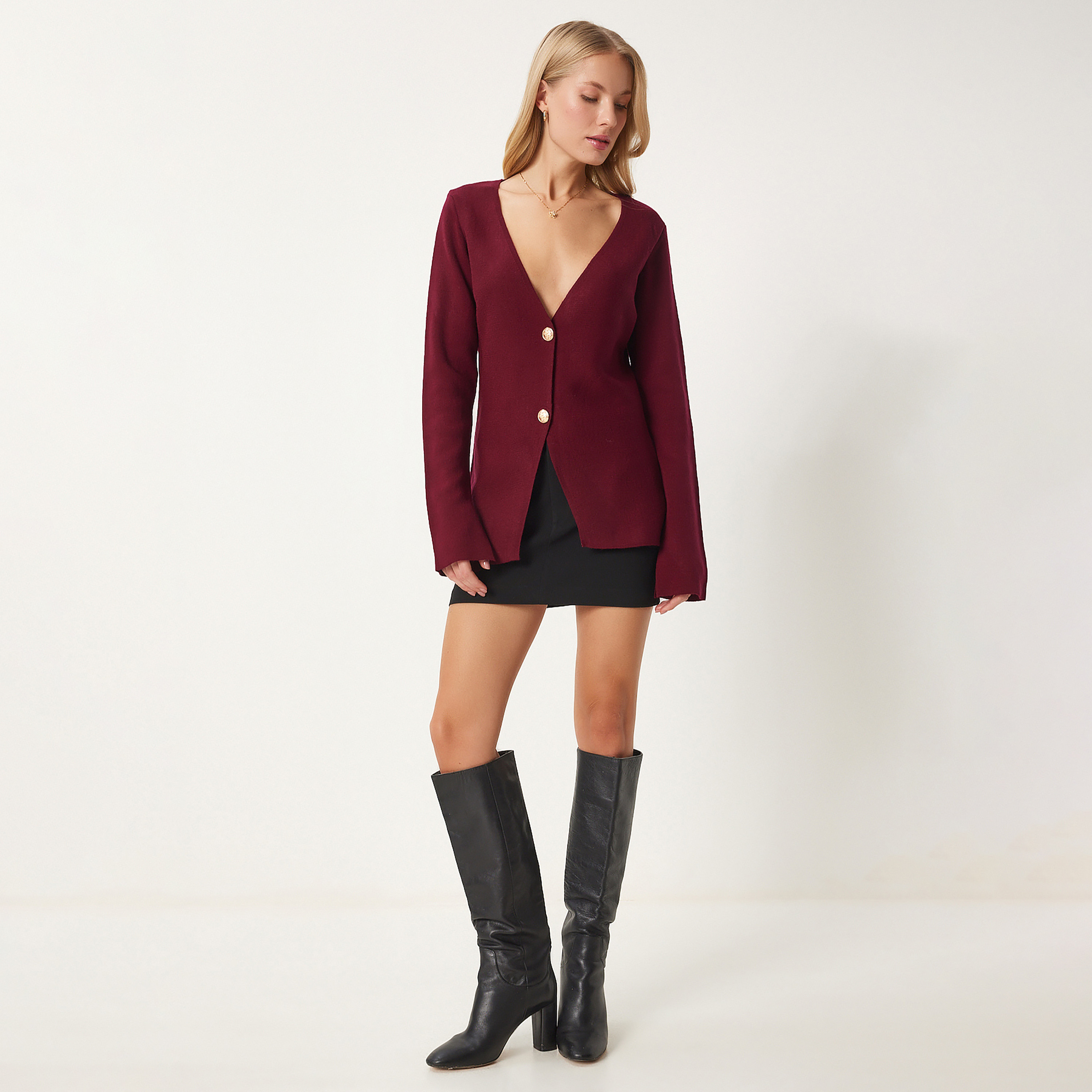 Happiness Istanbul Women's Cardigan-women-winterwear-cardigansandjumpers-cardigans-image-7