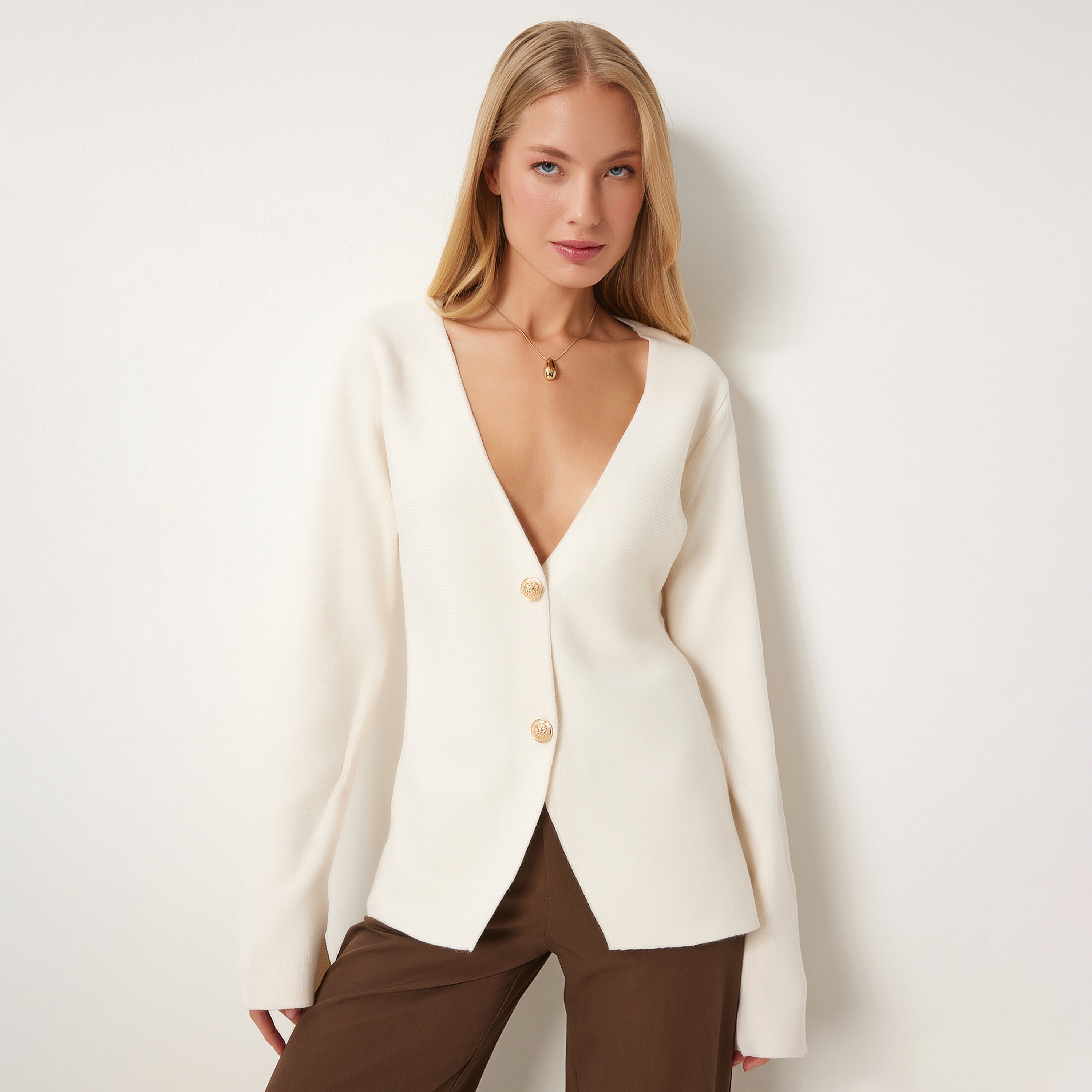 Happiness Istanbul Women's Cardigan-women-winterwear-cardigansandjumpers-cardigans-image-2